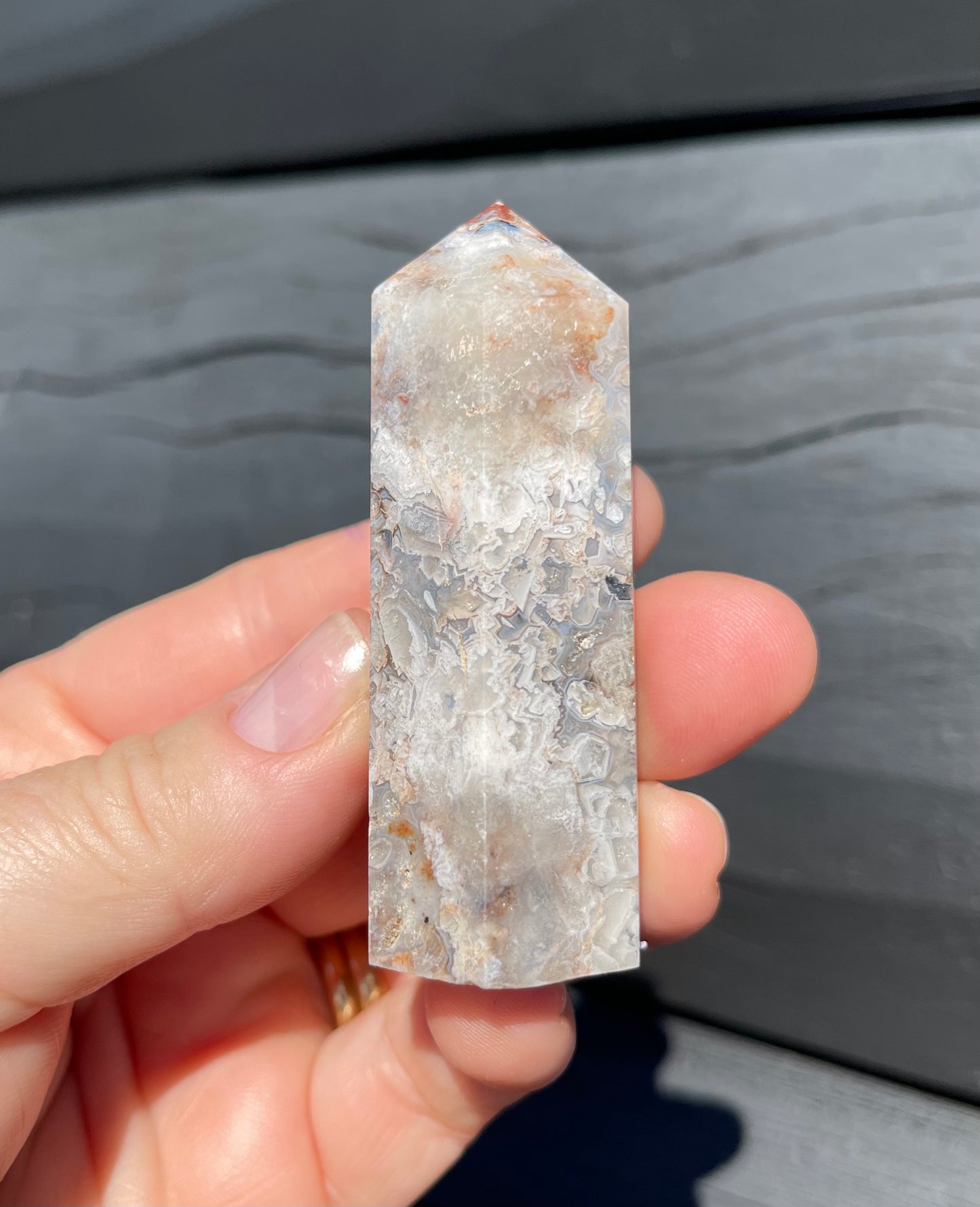 Crazy Lace Agate Tower, Mexican
