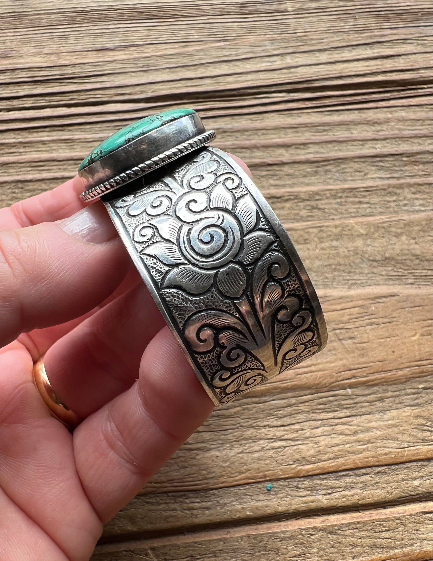 Turquoise and Sterling Silver Cuff