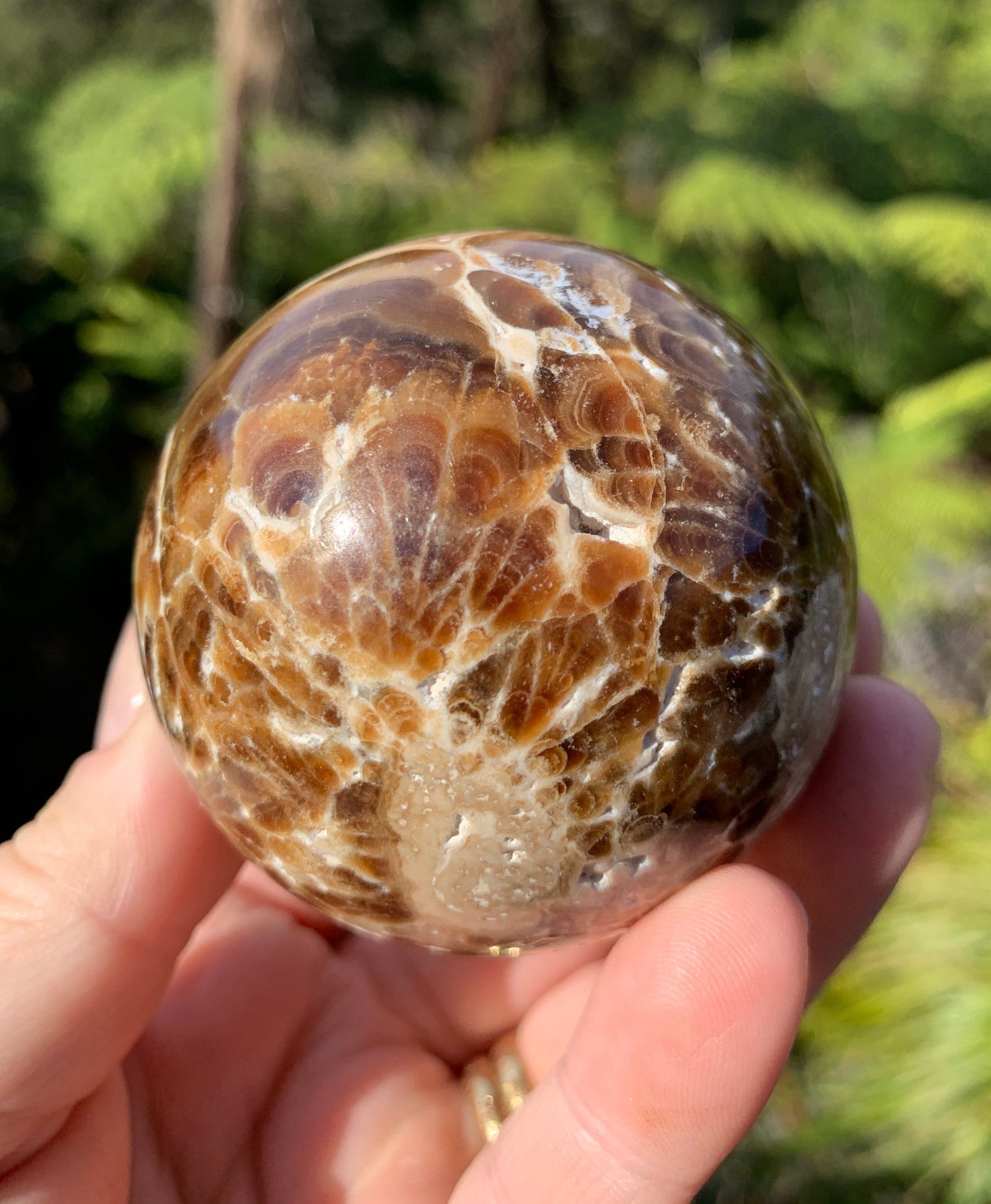 Chocolate Calcite Sphere