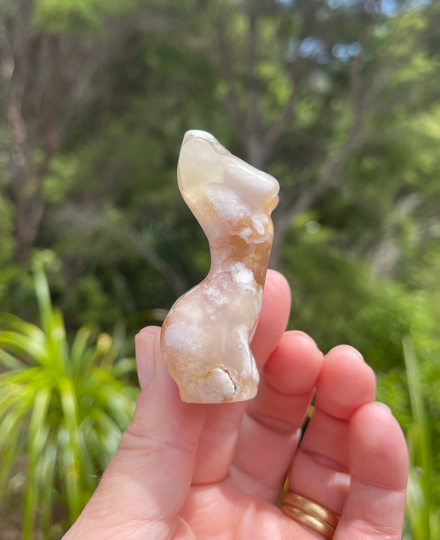 Cherry Blossom/Flower Agate Goddess