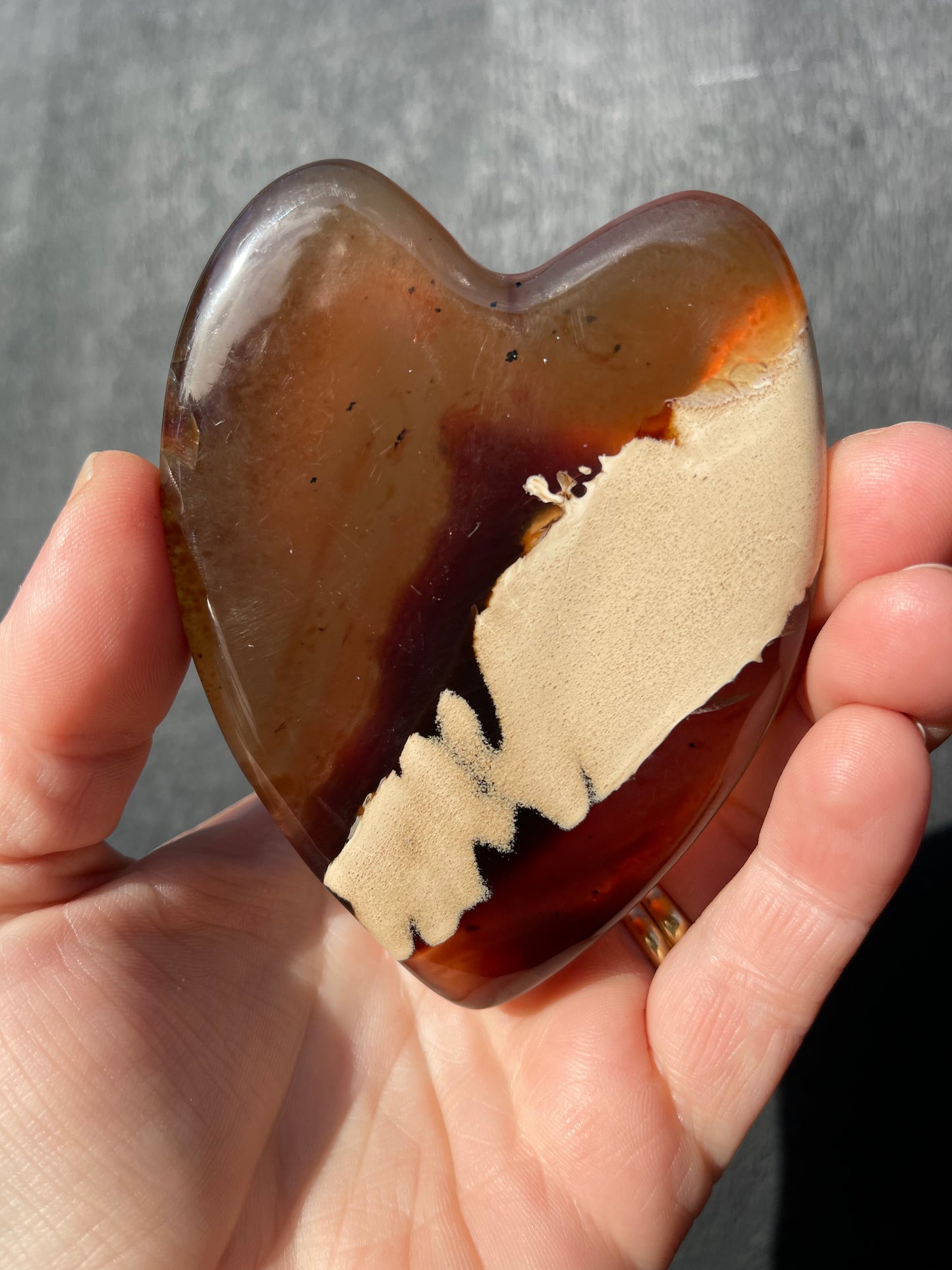 Blue Amber Heart
