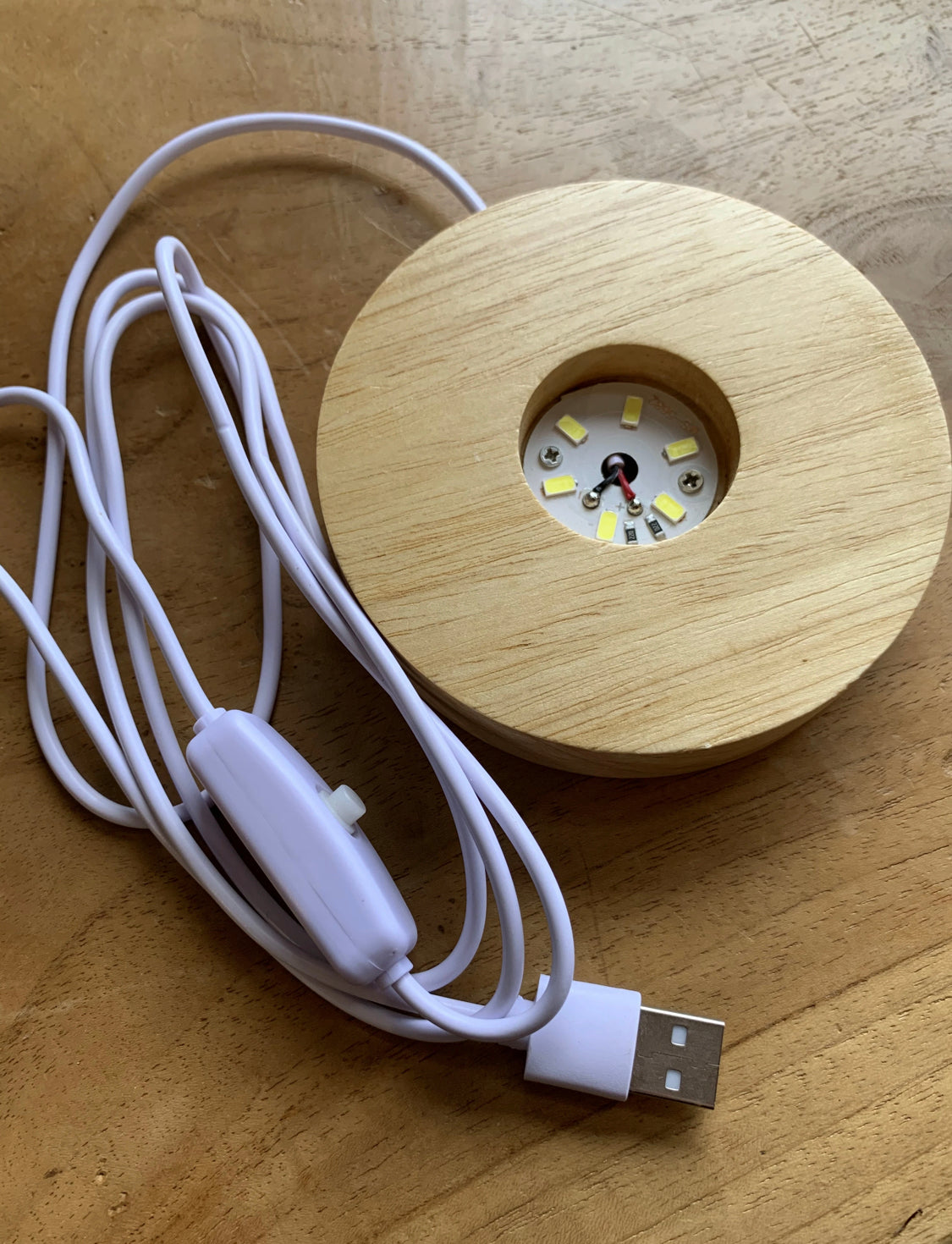 USB Light Base Yellow/Warm Large