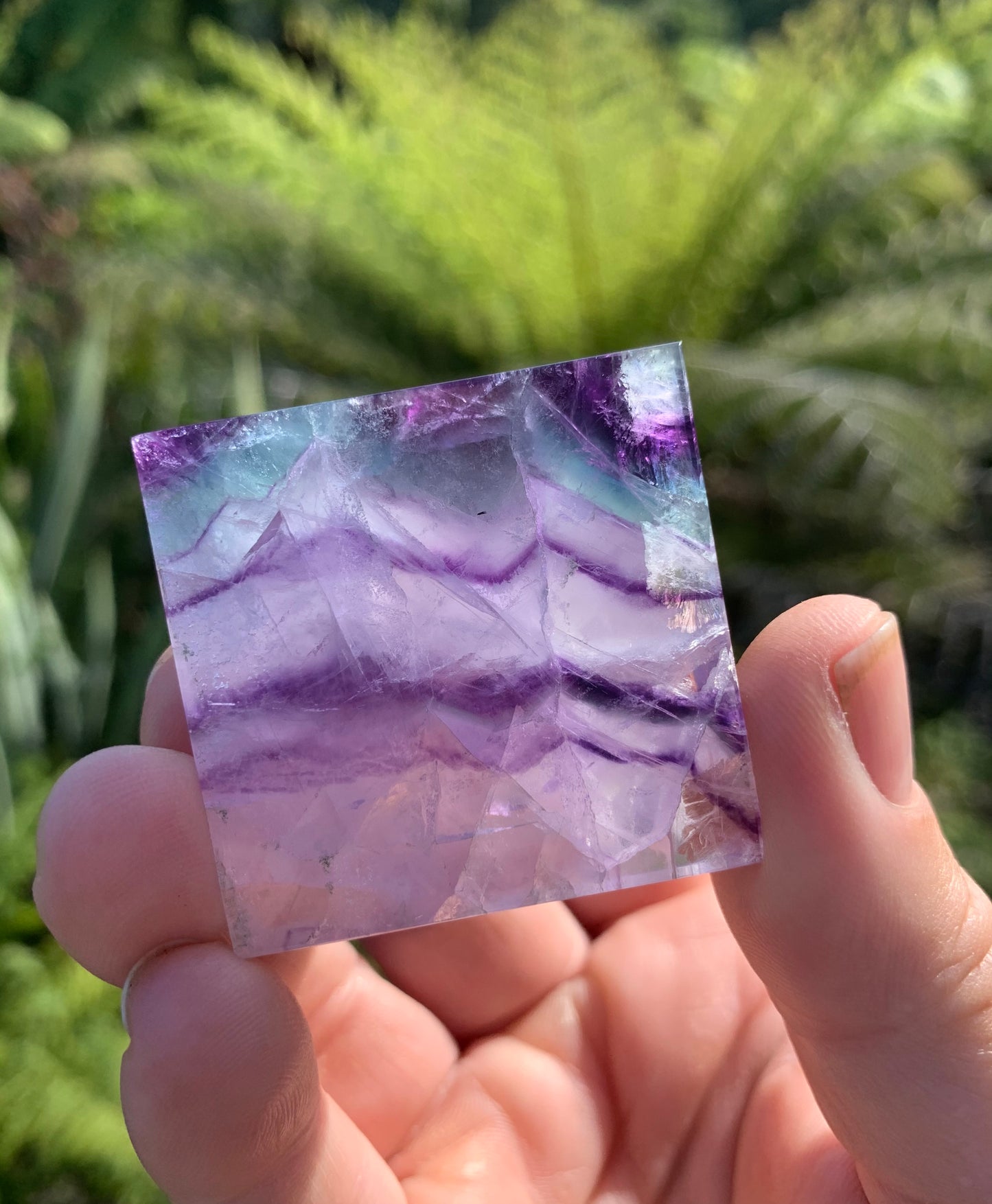 Rainbow Fluorite Pyramid
