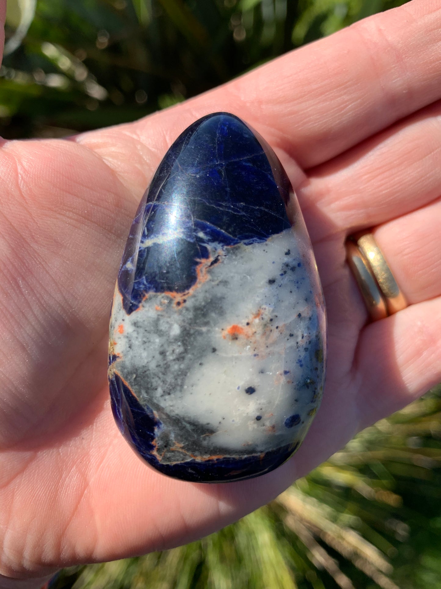 Sodalite Palm Stone