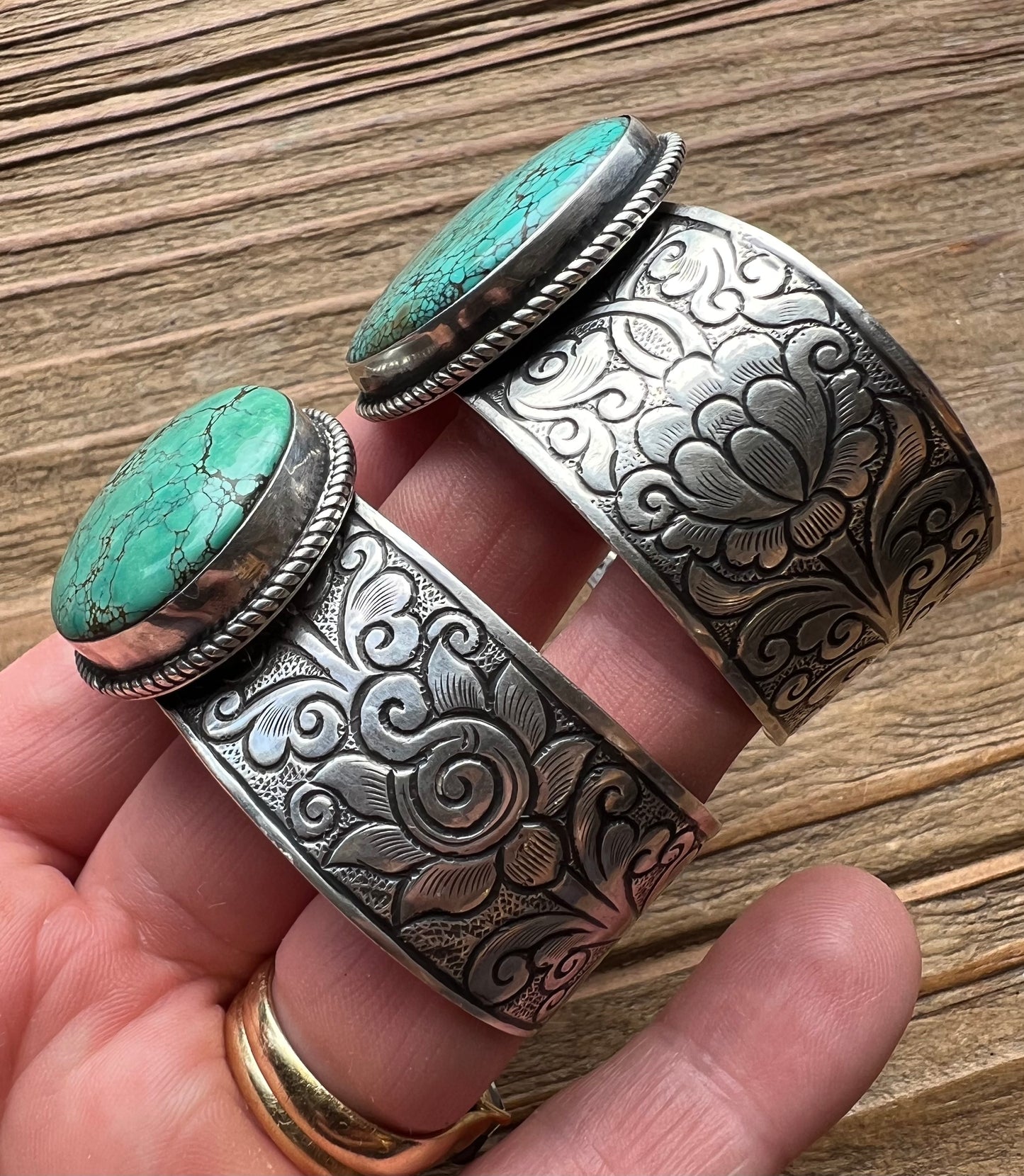 Turquoise and Sterling Silver Cuff