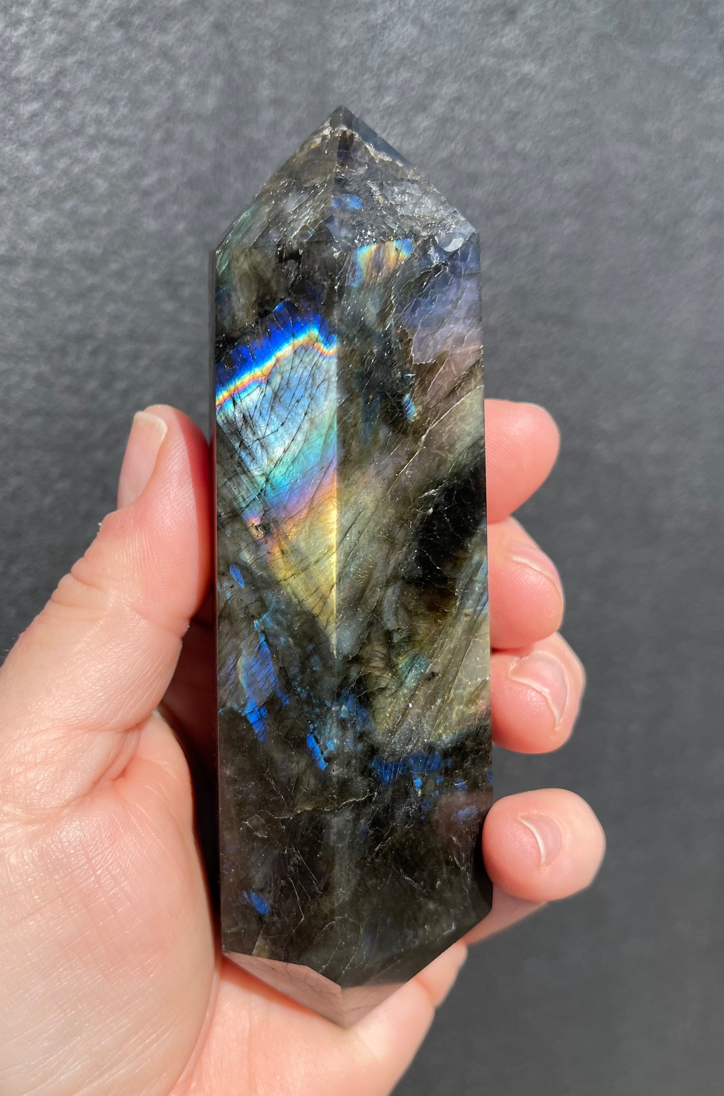 Labradorite Double Terminated Point