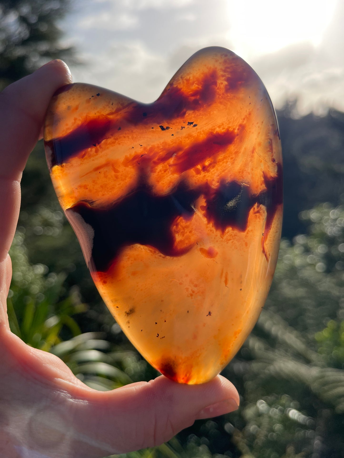 Blue Amber Heart