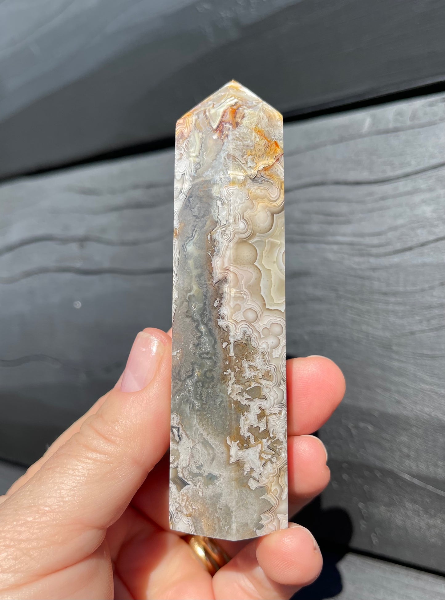 Crazy Lace Agate Tower, Mexican