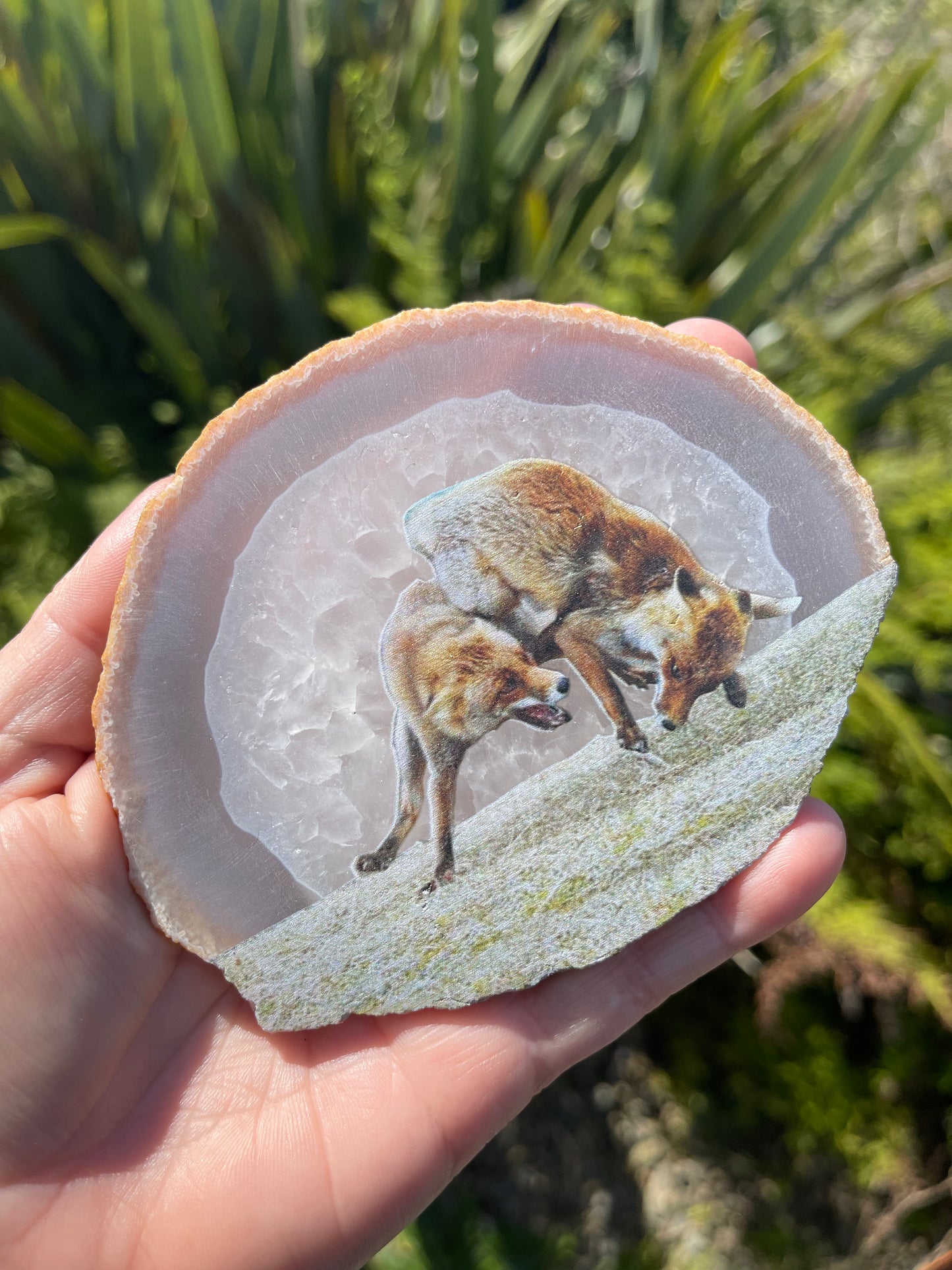 Agate Slice Painted