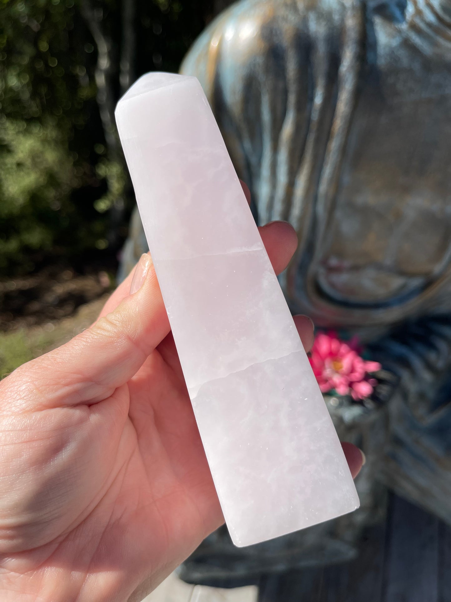 Pink Mangano Calcite Obelisk