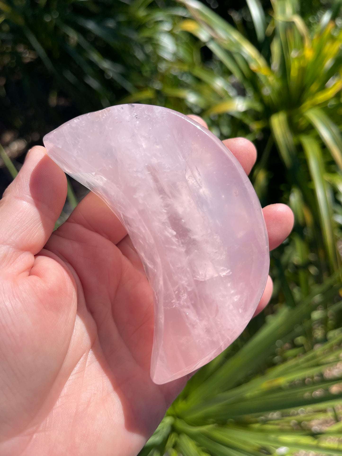 Rose Quartz Moon Bowl