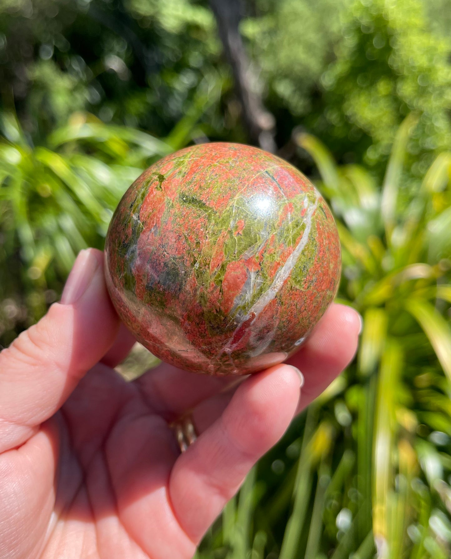 Unakite Jasper Sphere