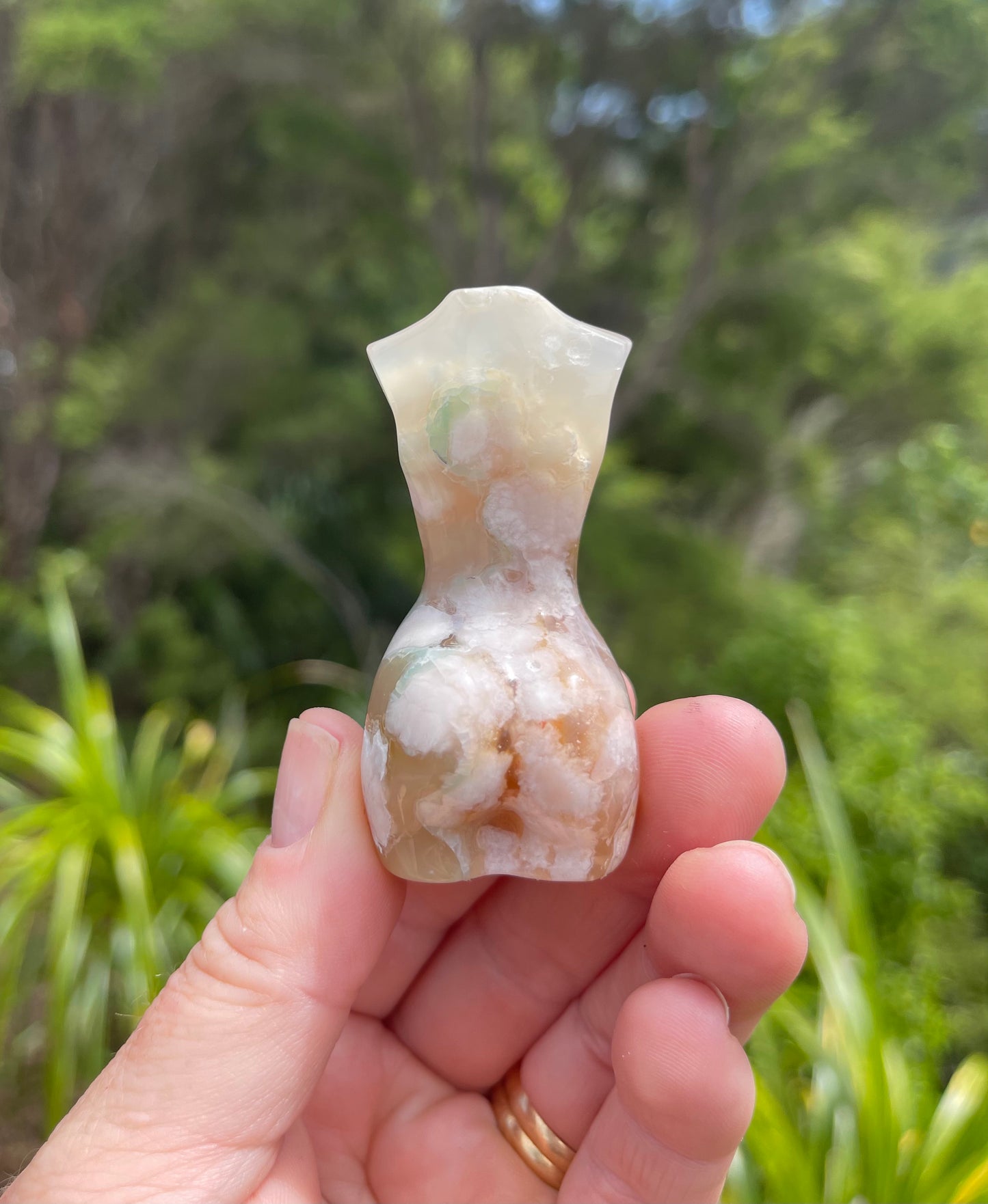 Cherry Blossom/Flower Agate Goddess