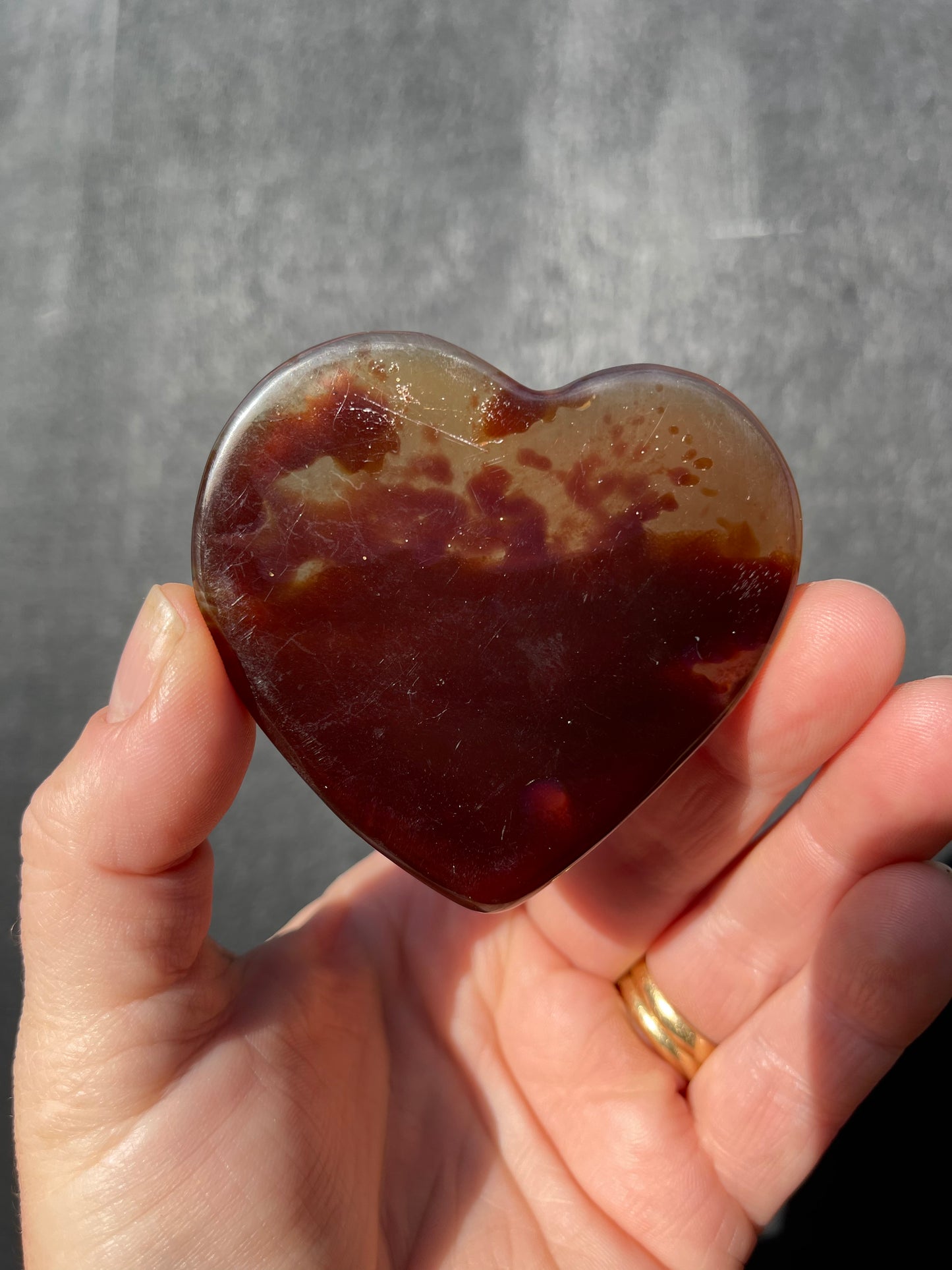 Blue Amber Heart