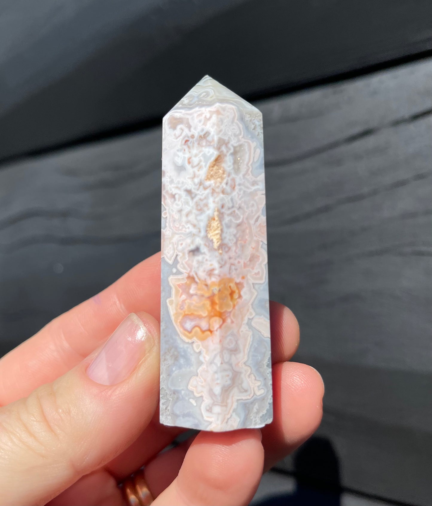 Crazy Lace Agate Tower