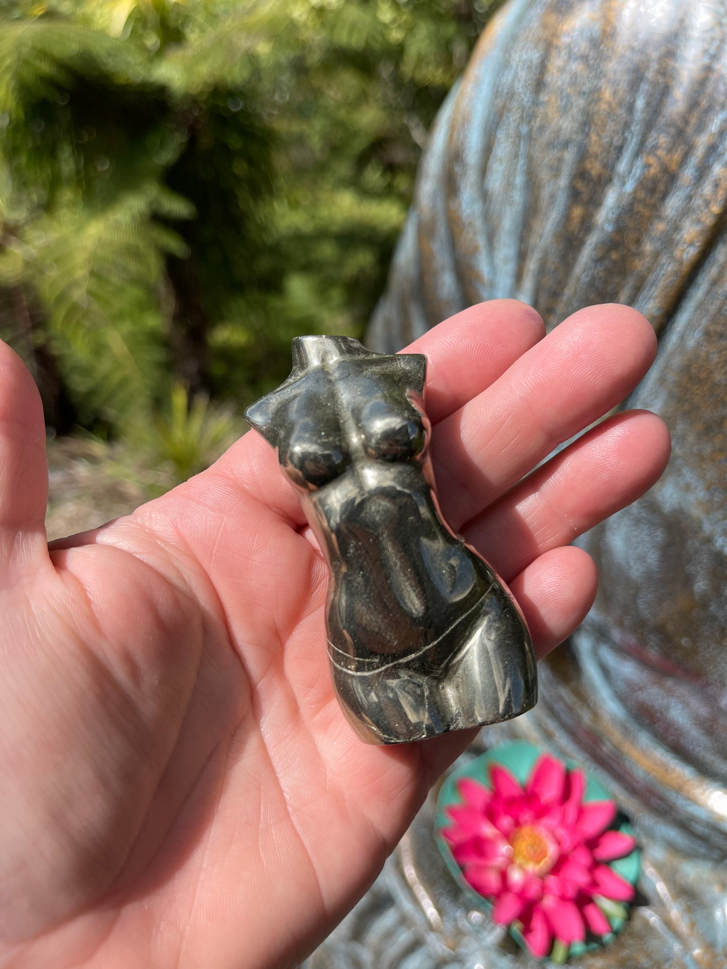Pyrite Goddess Bust