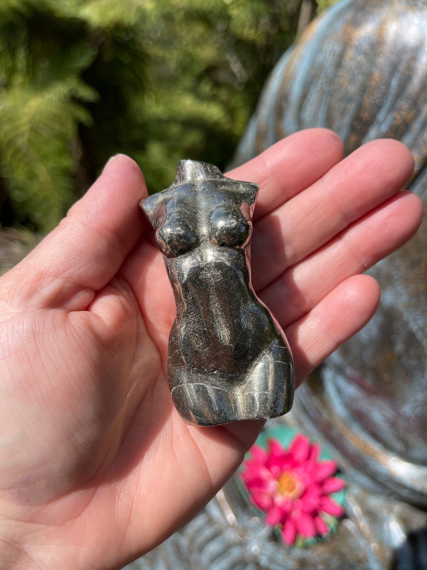 Pyrite Goddess Bust