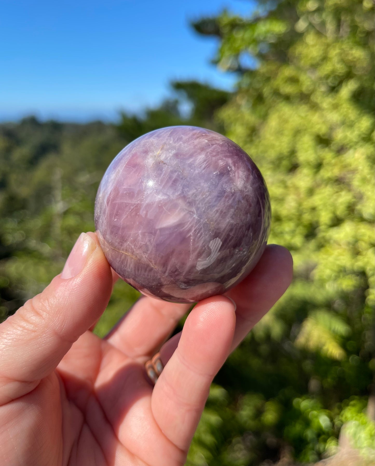 Lavender Rose Quartz Sphere