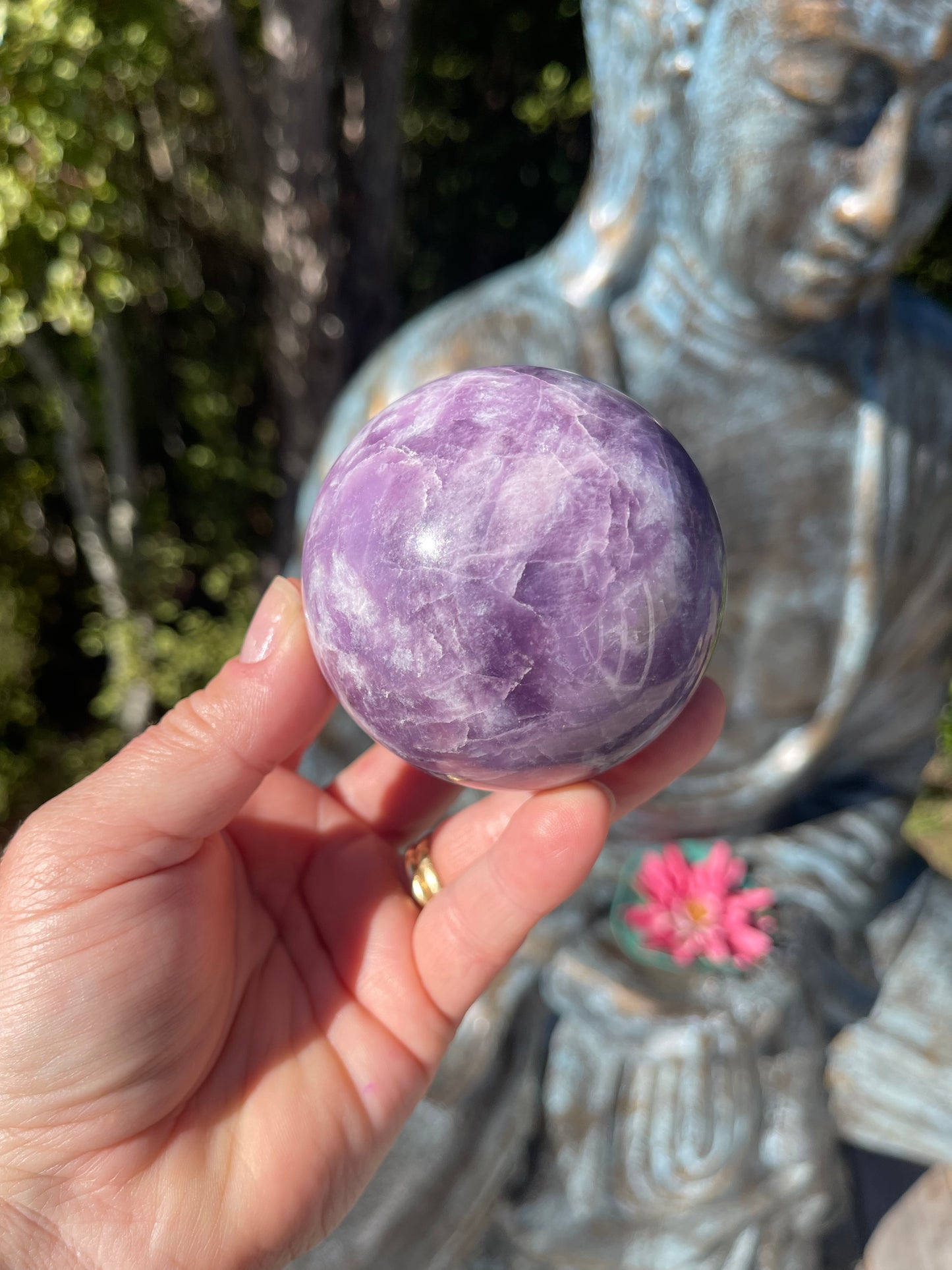 Lepidolite Sphere