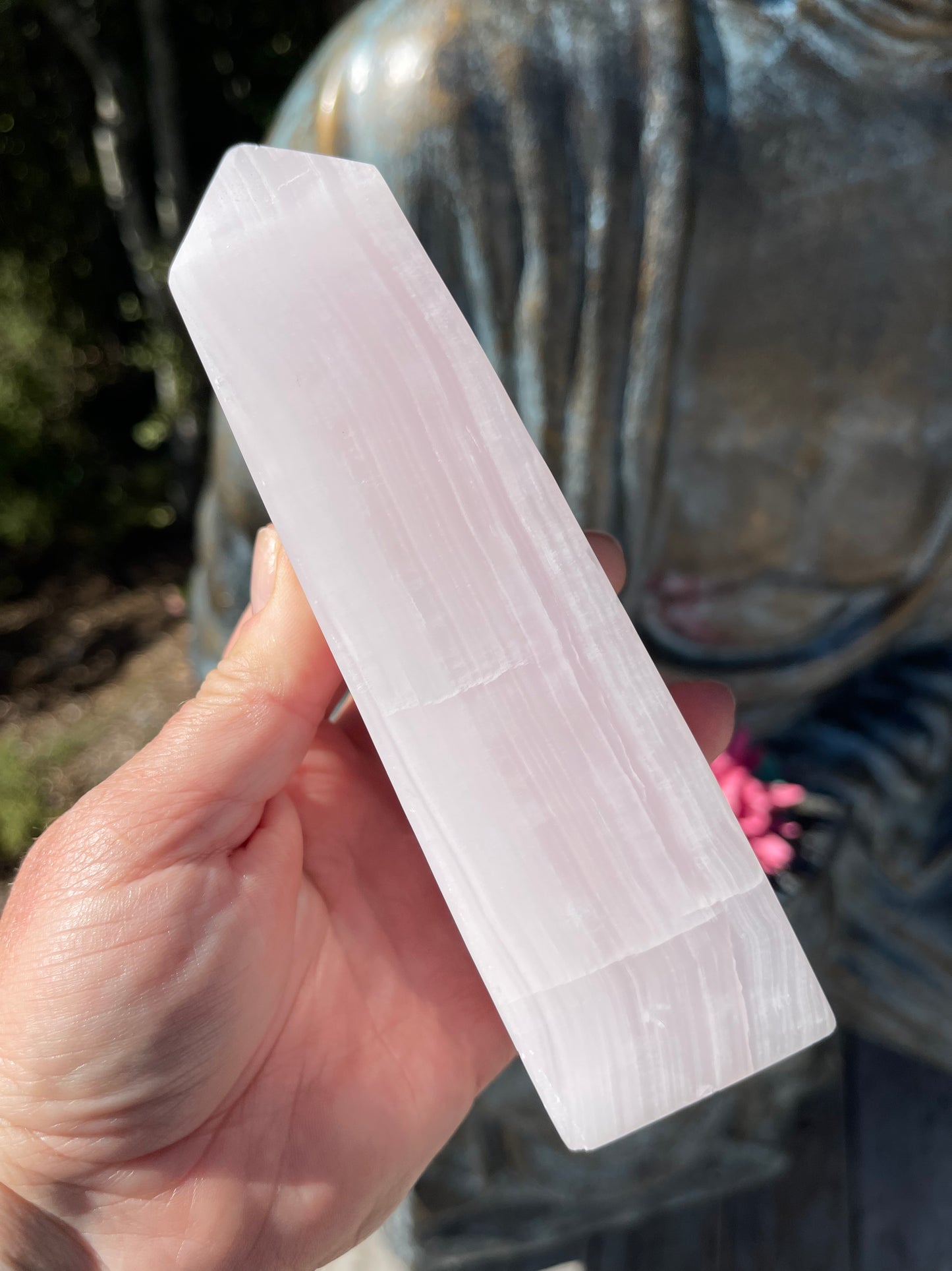 Pink Mangano Calcite Obelisk