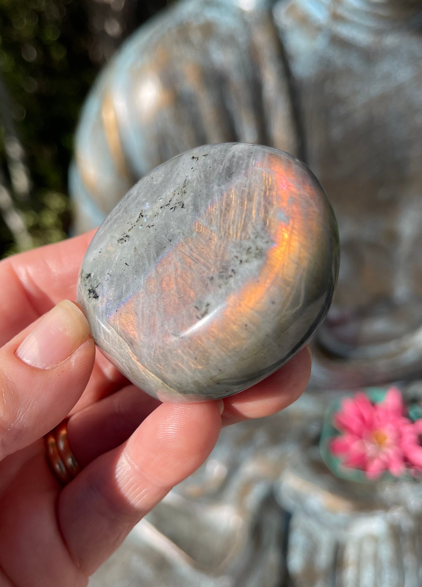 Labradorite/Spectrolite Palm Stone