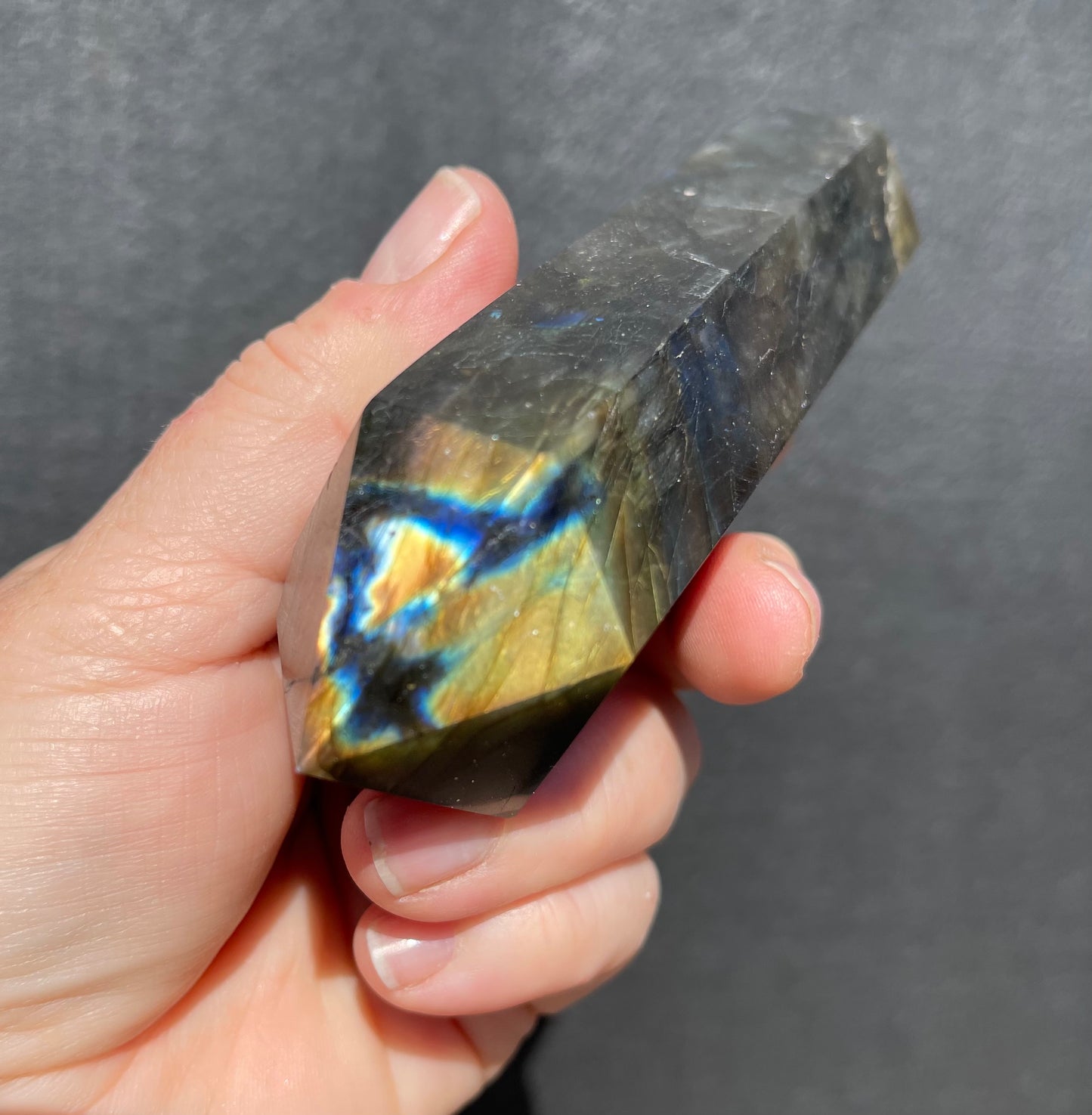 Labradorite Double Terminated Point