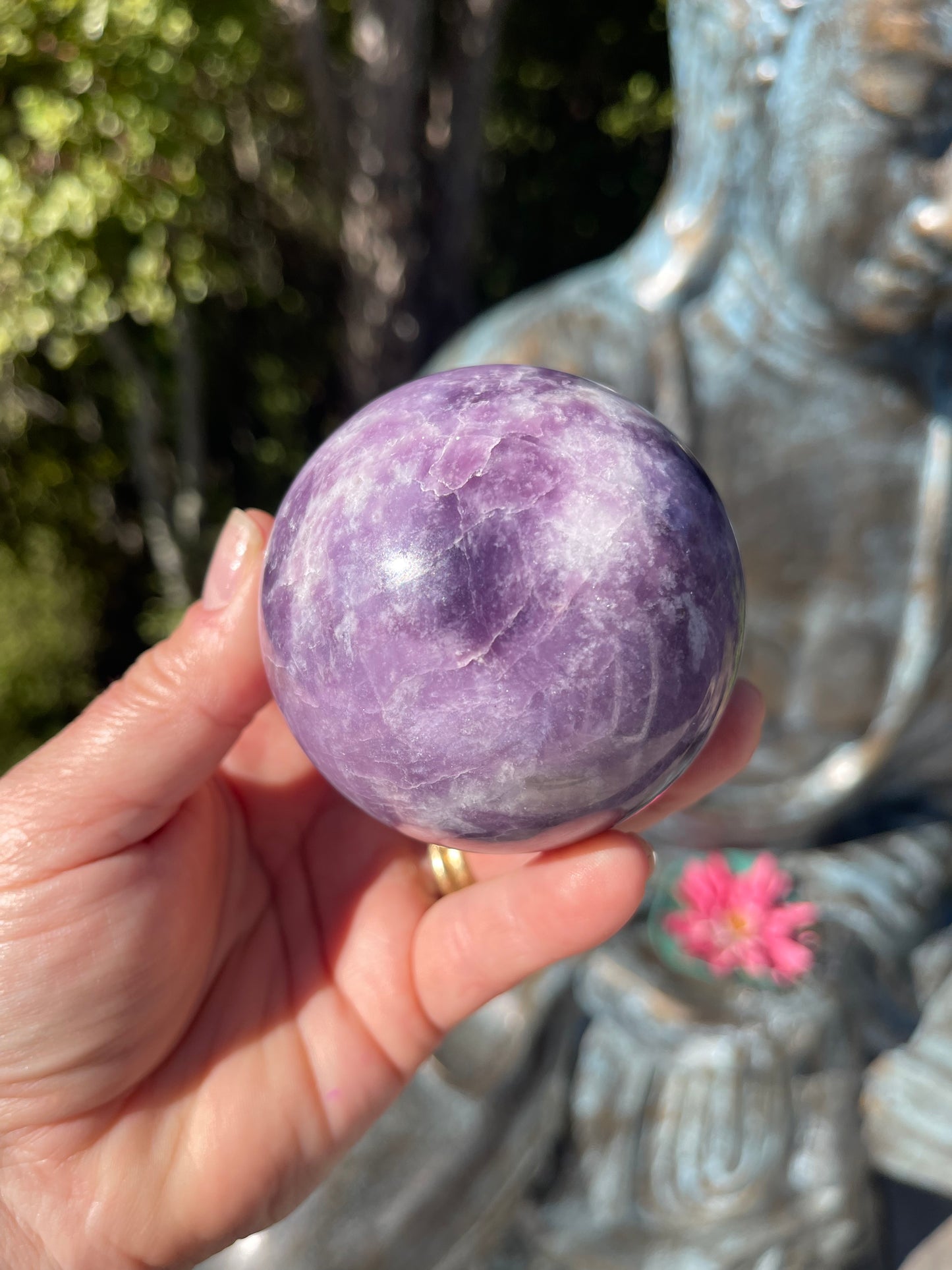 Lepidolite Sphere