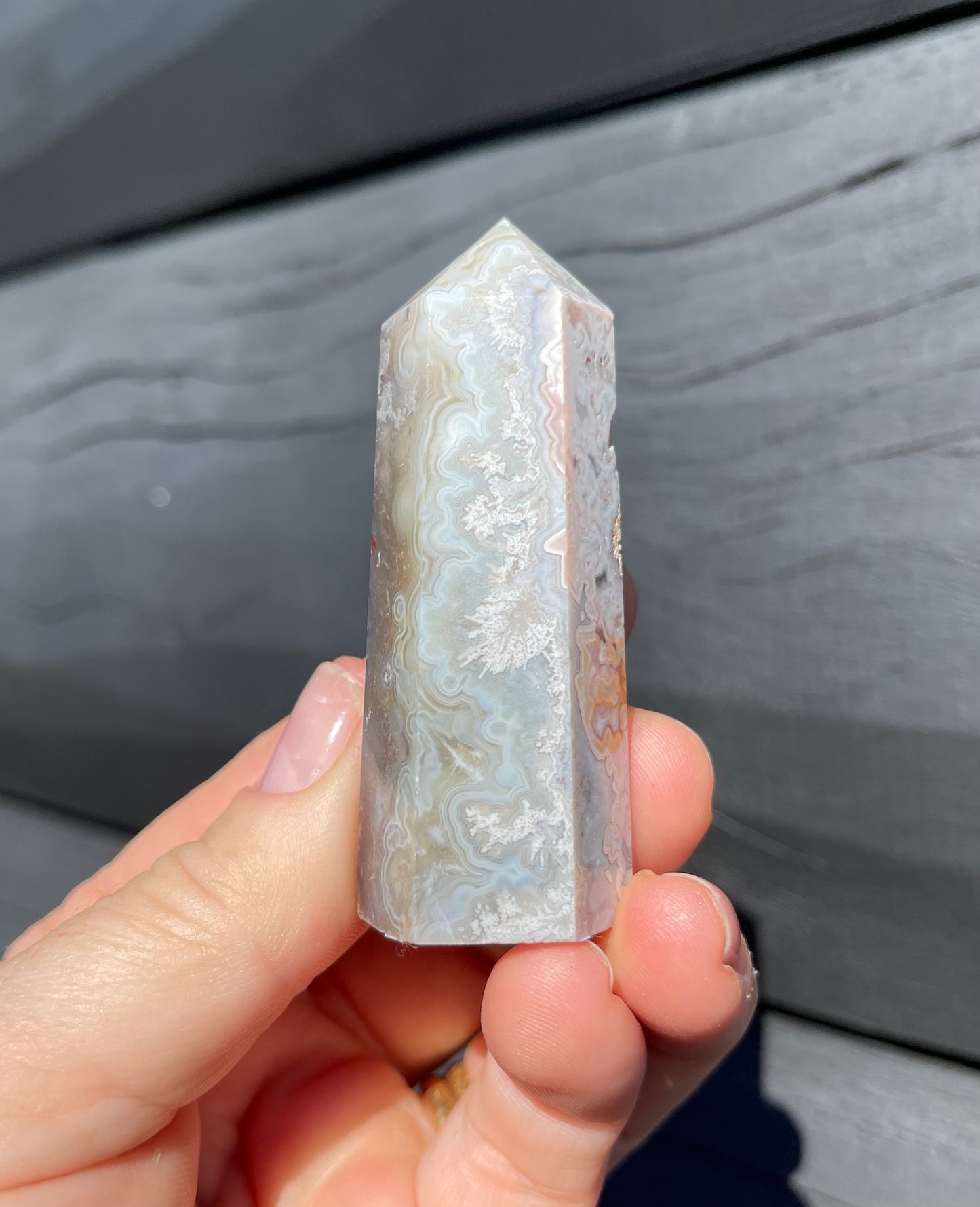Crazy Lace Agate Tower