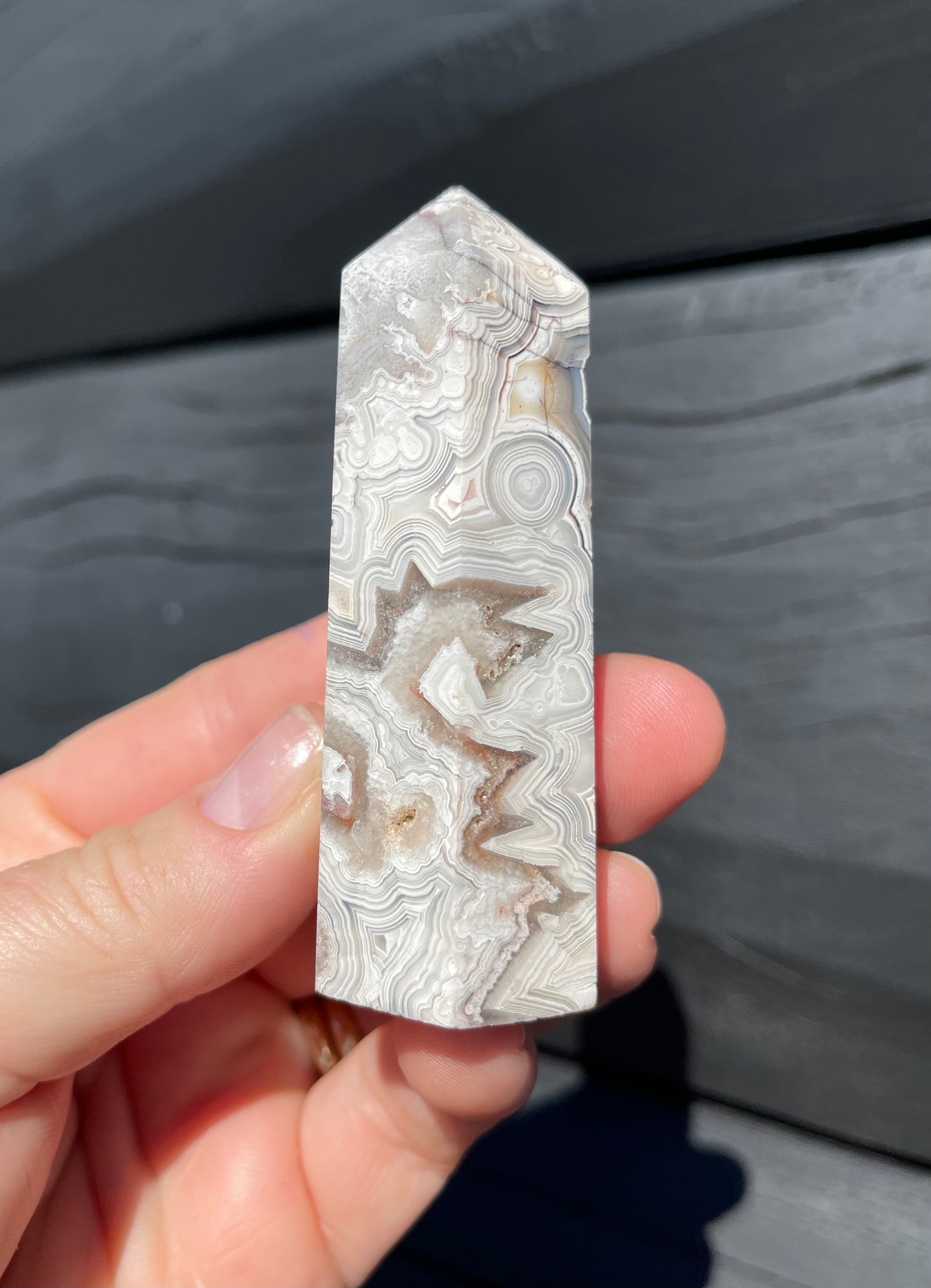Crazy Lace Agate Tower