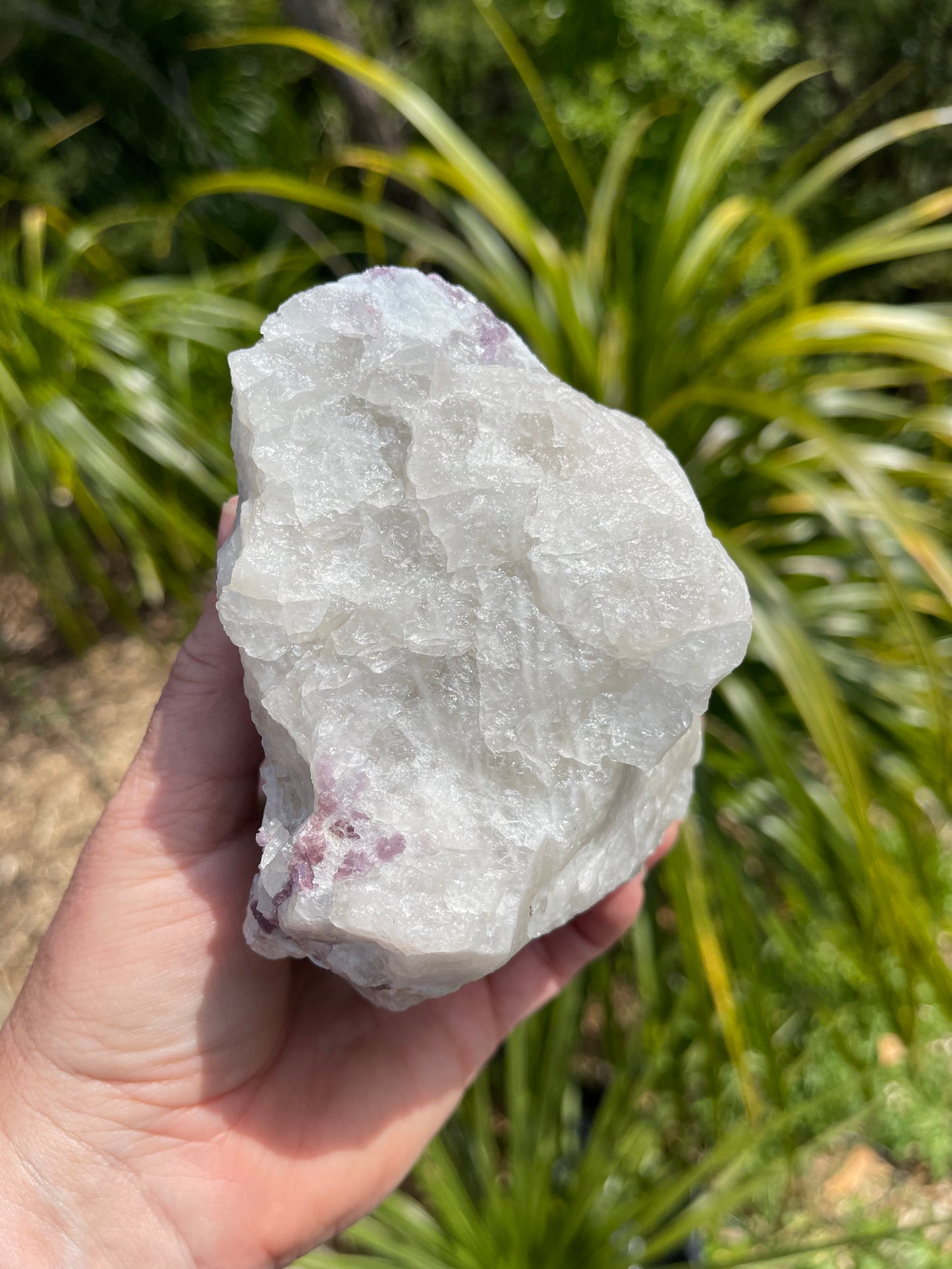 Pink Tourmaline, lepidolite and Muscovite in Quartz