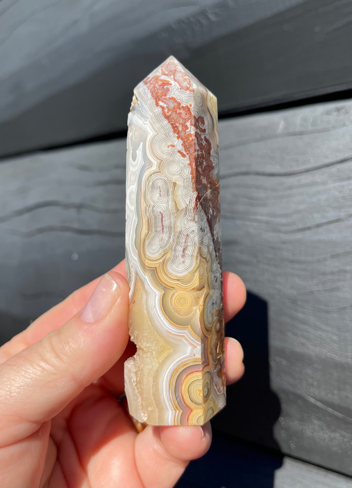 Crazy Lace Agate Tower