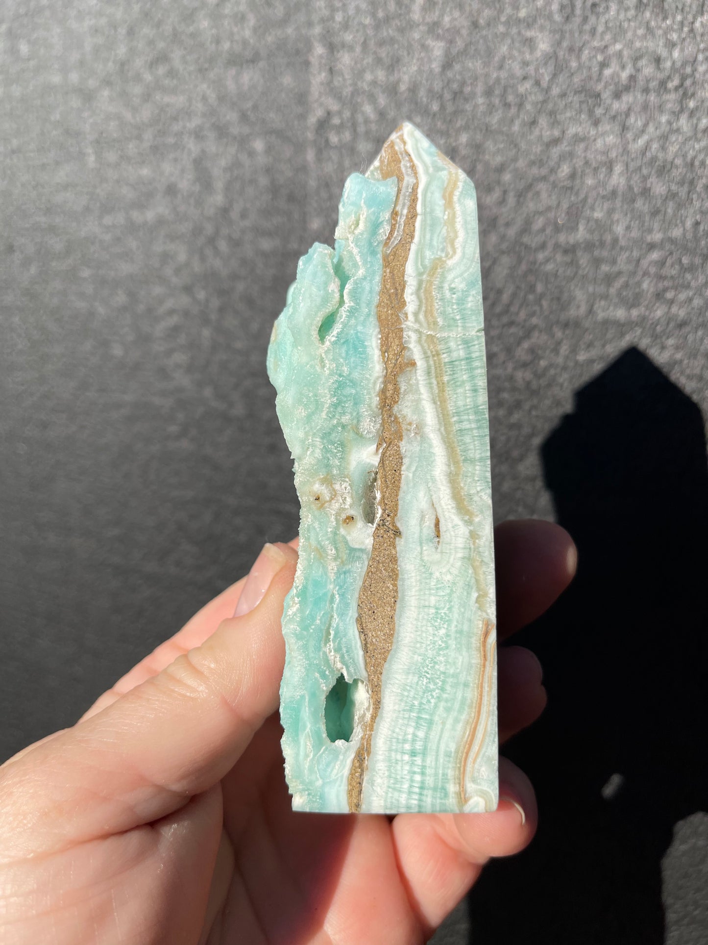 Blue Calcite/Aragonite Tower