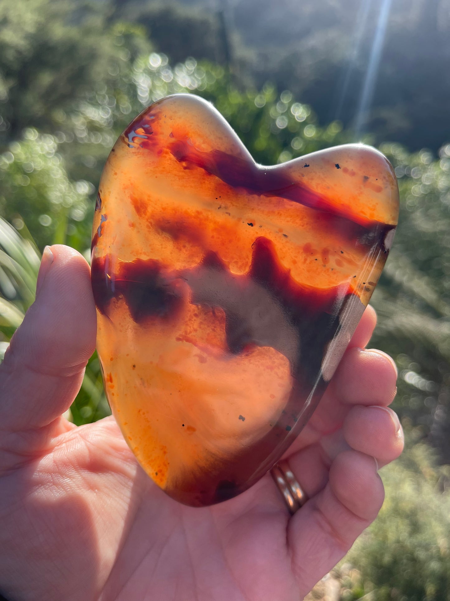 Blue Amber Heart