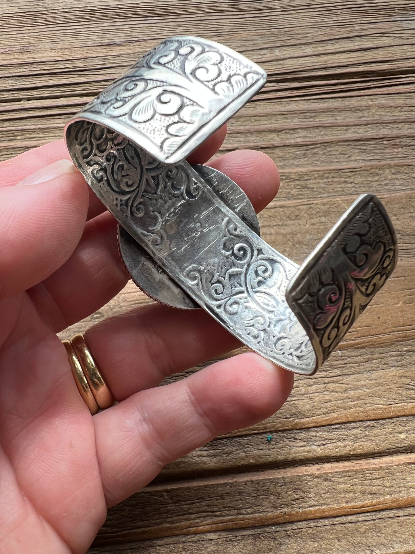 Turquoise and Sterling Silver Cuff