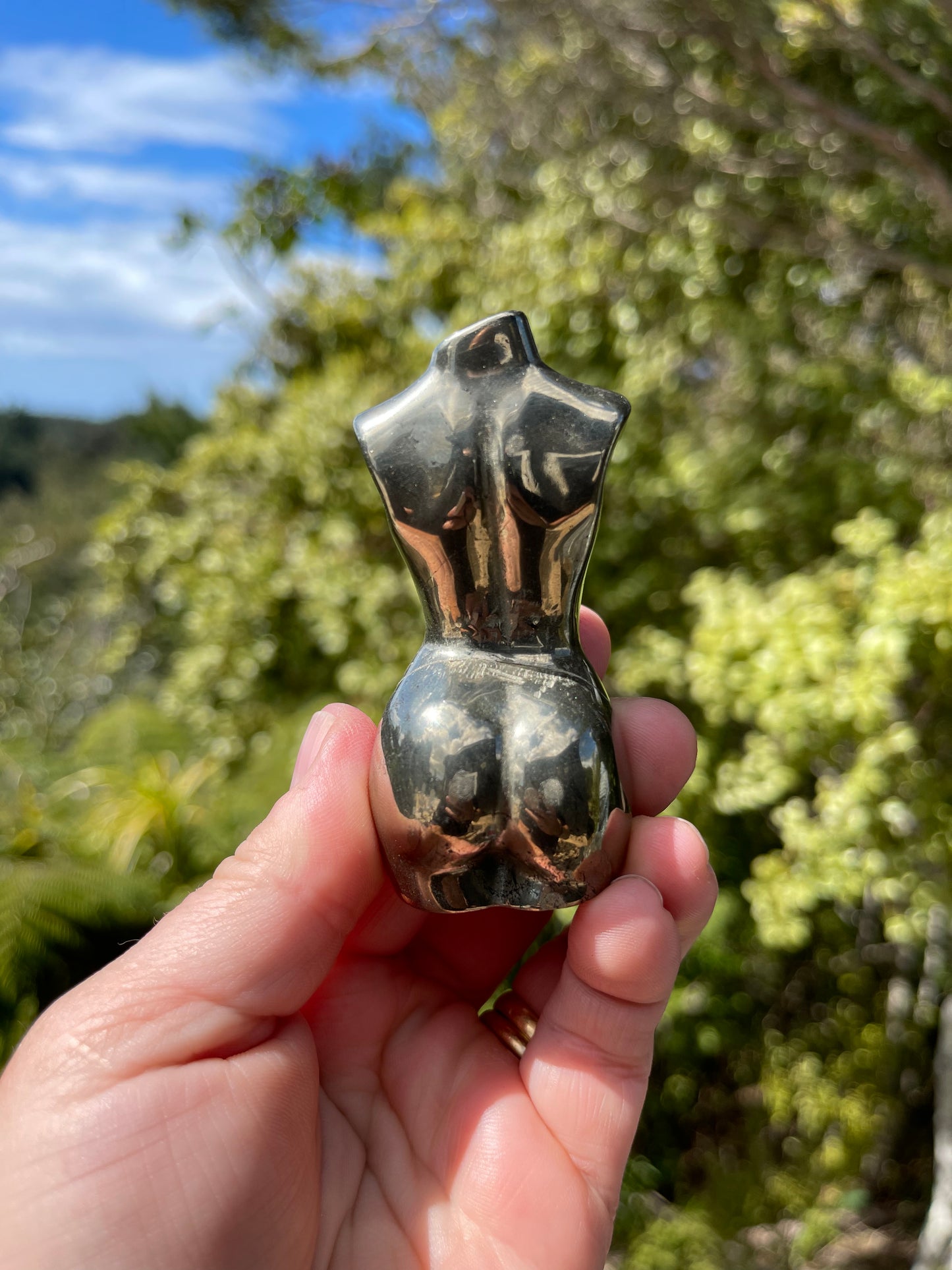 Pyrite Goddess Bust