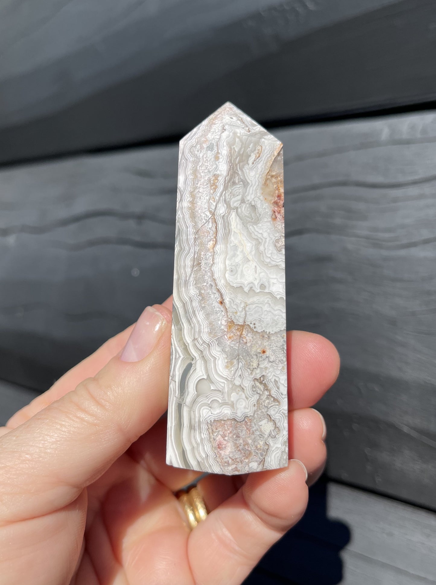 Crazy Lace Agate Tower, Mexican