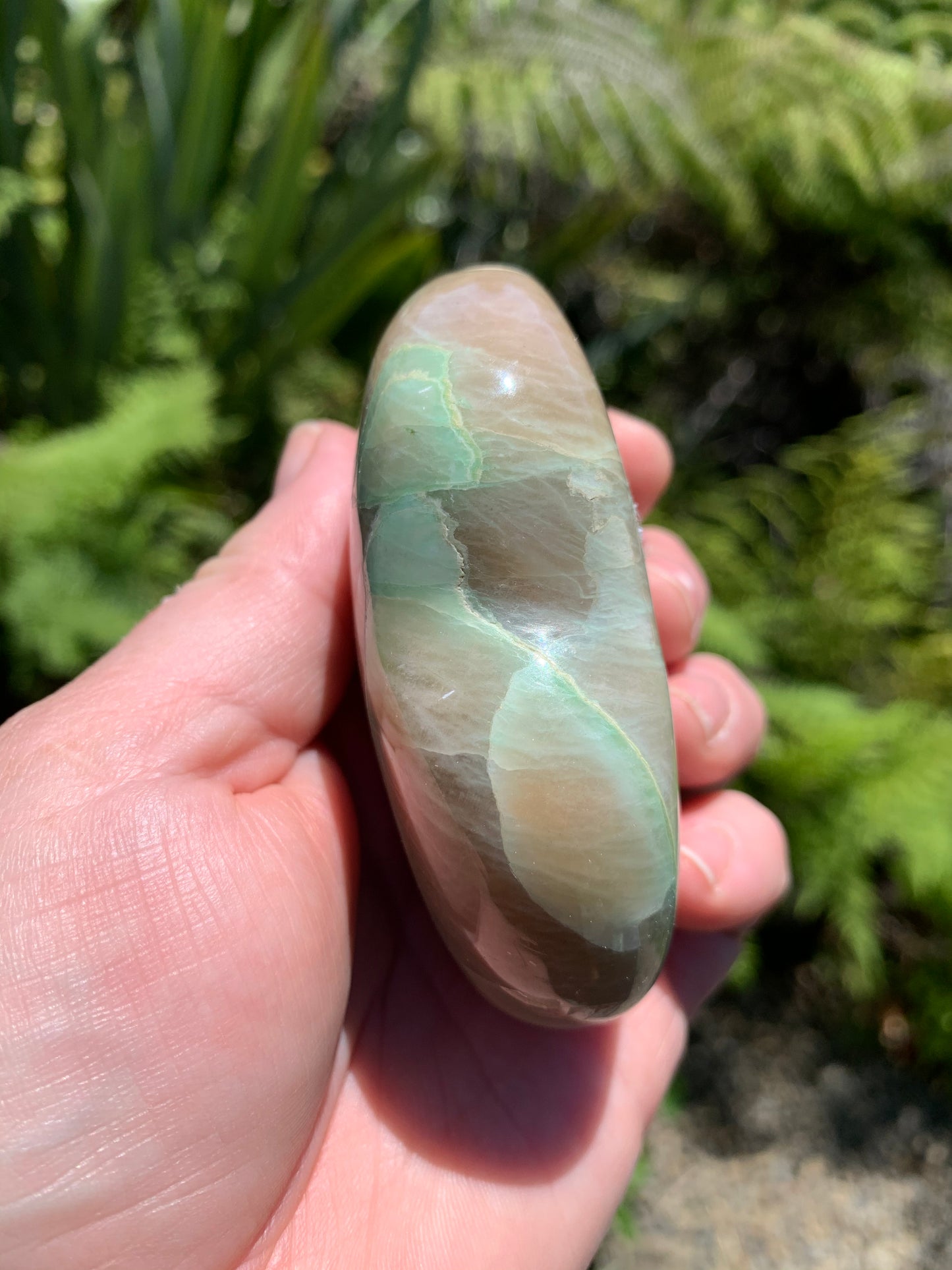 Green Moonstone/Garnierite Heart
