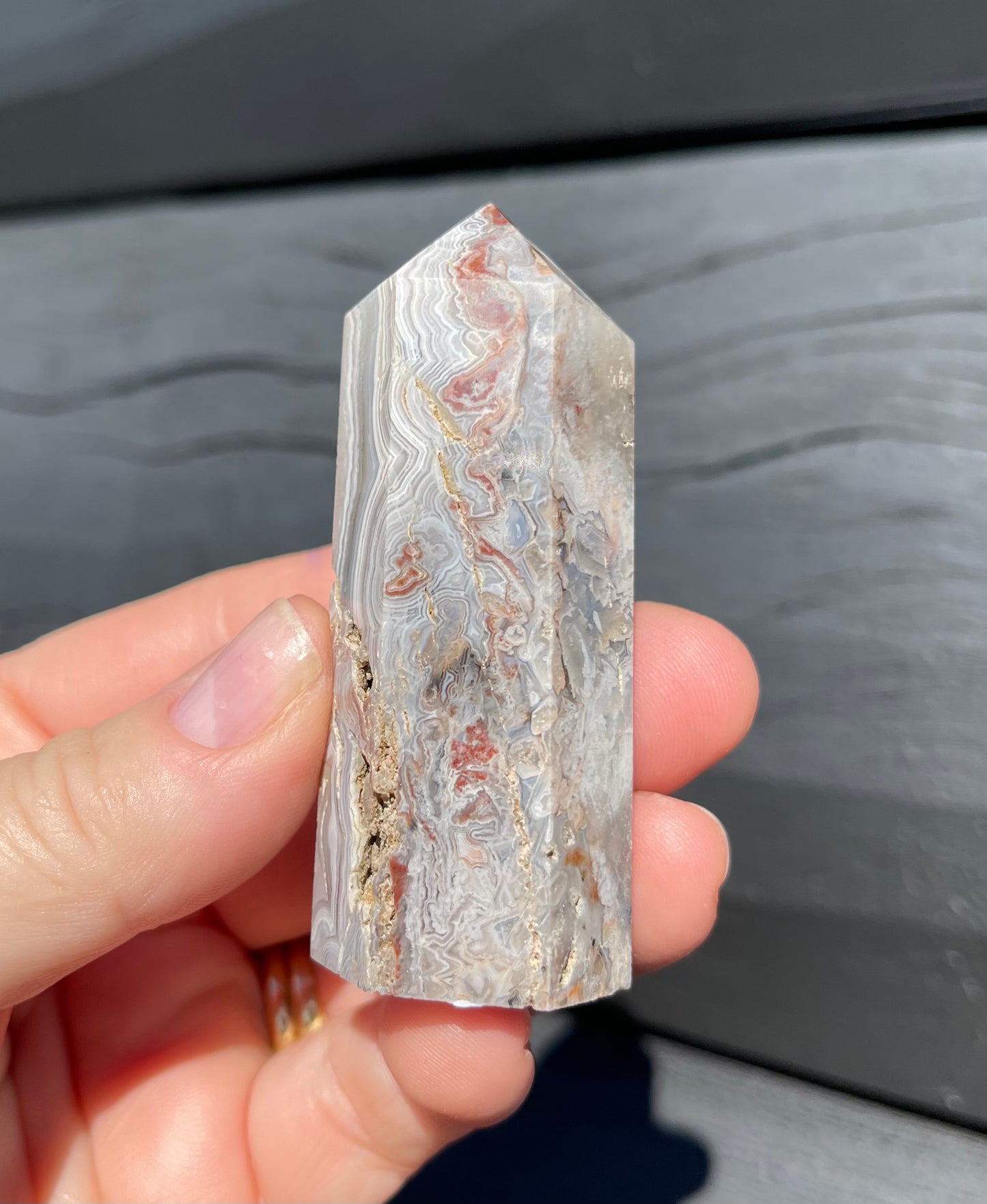 Crazy Lace Agate Tower, Mexican