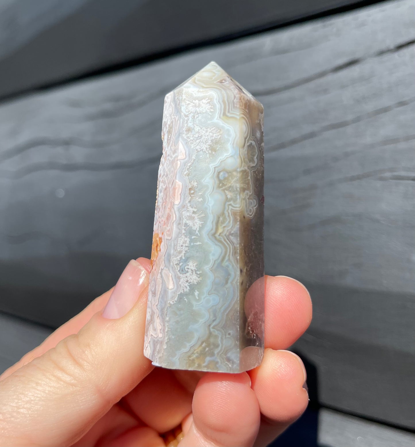 Crazy Lace Agate Tower