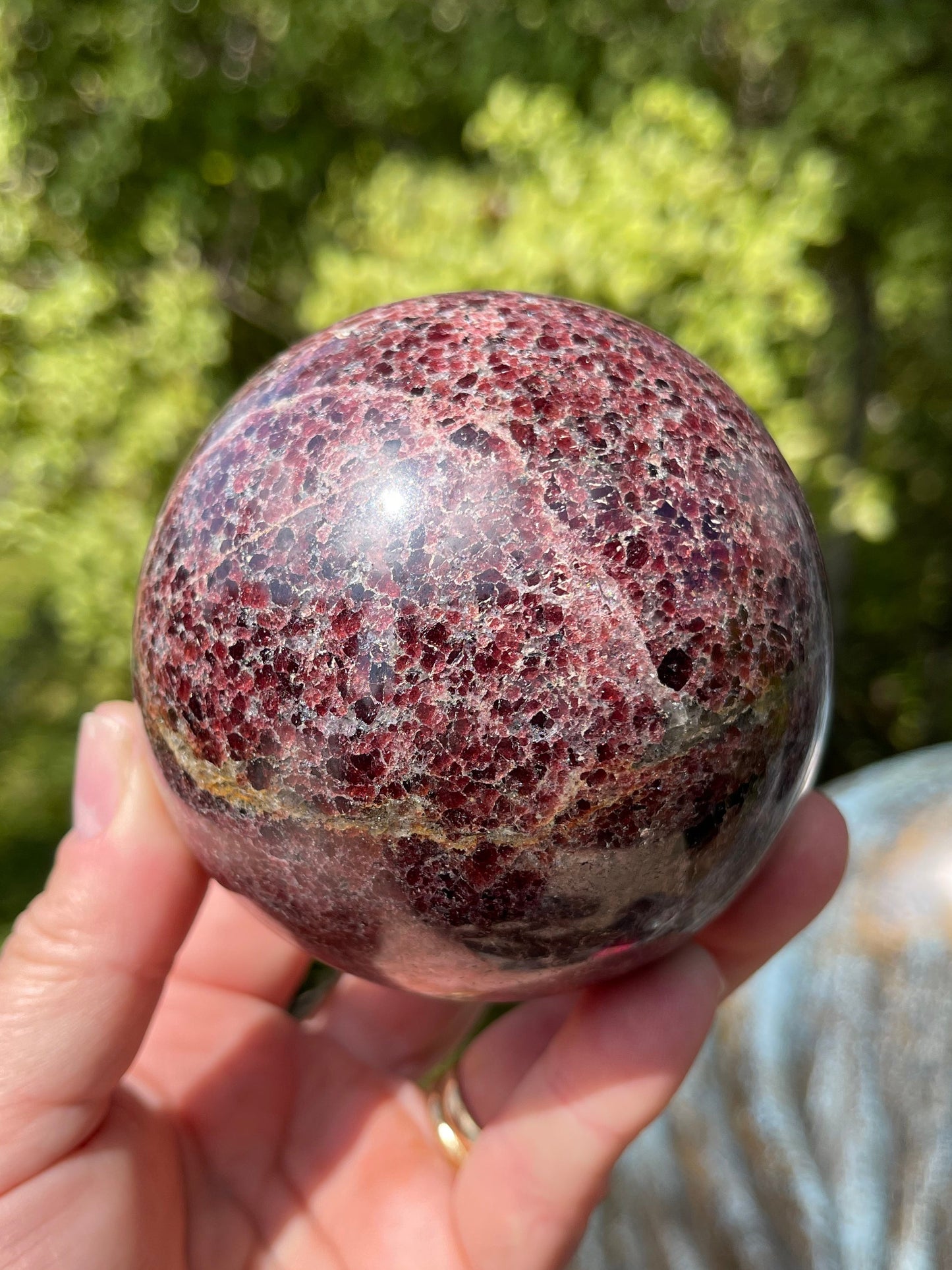 Garnet-Grenatite Sphere