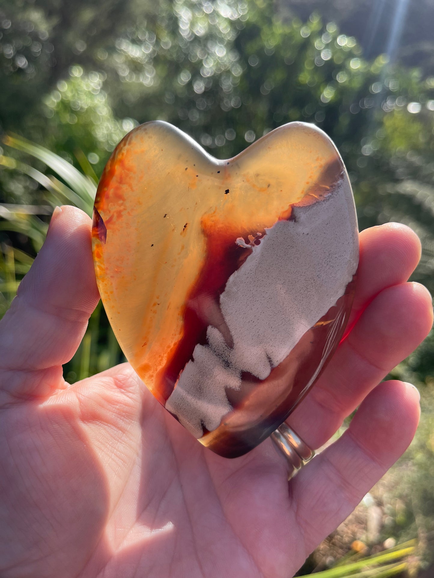 Blue Amber Heart