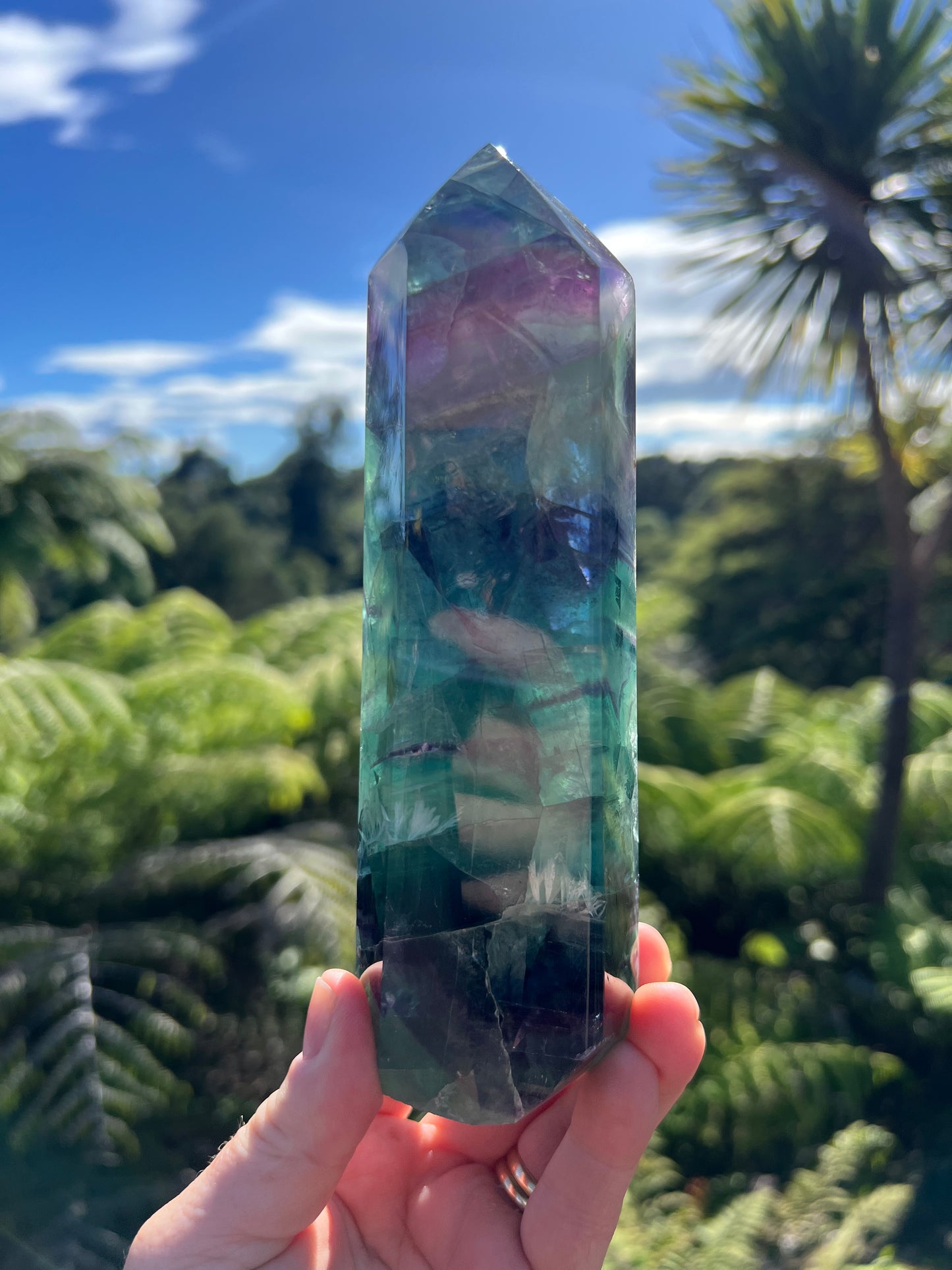 Rainbow Fluorite Tower