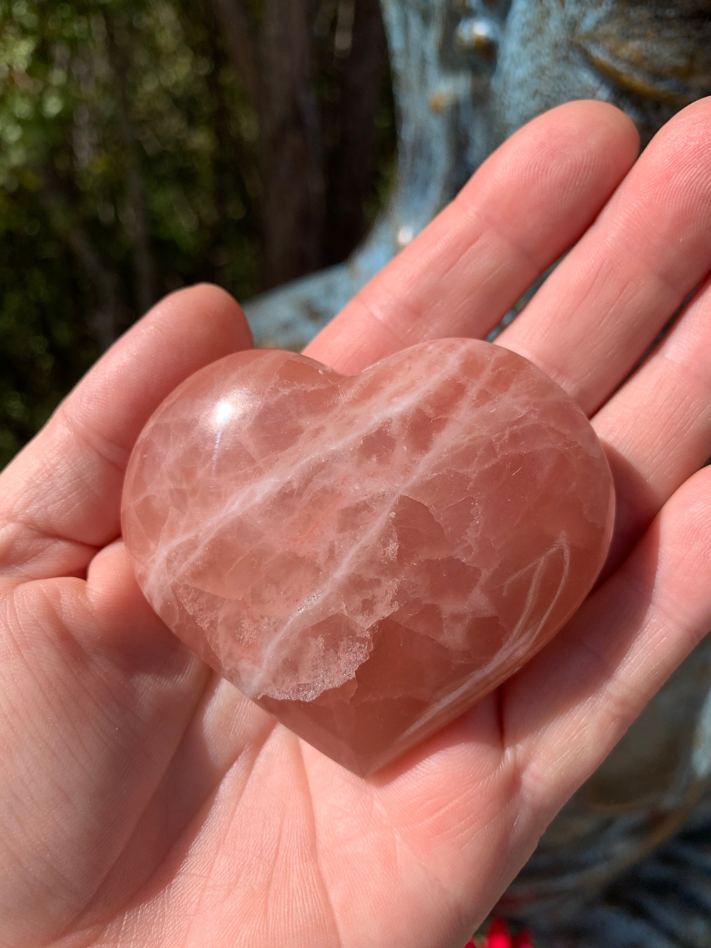 Rose Calcite Heart