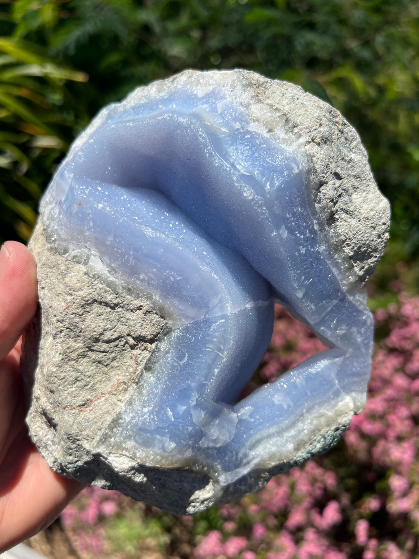 Blue lace Agate, large raw piece