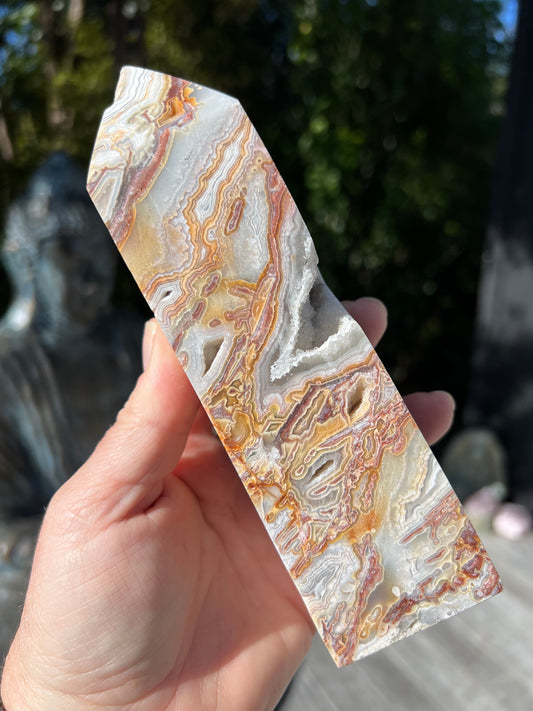 Crazy Lace Agate Tower, Mexican