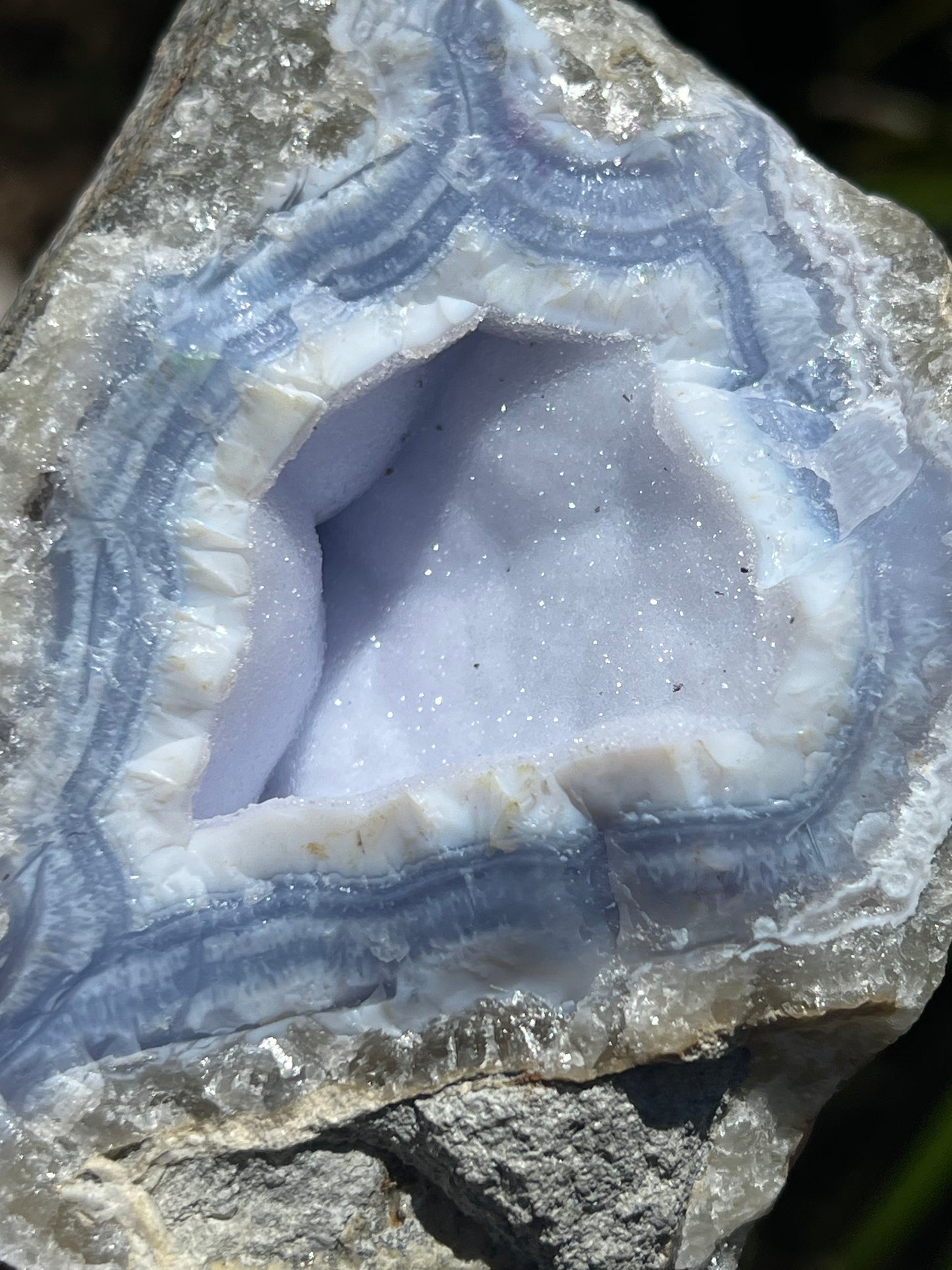 Blue lace Agate, raw piece