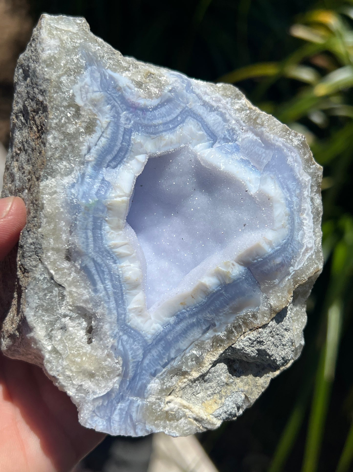 Blue lace Agate, raw piece