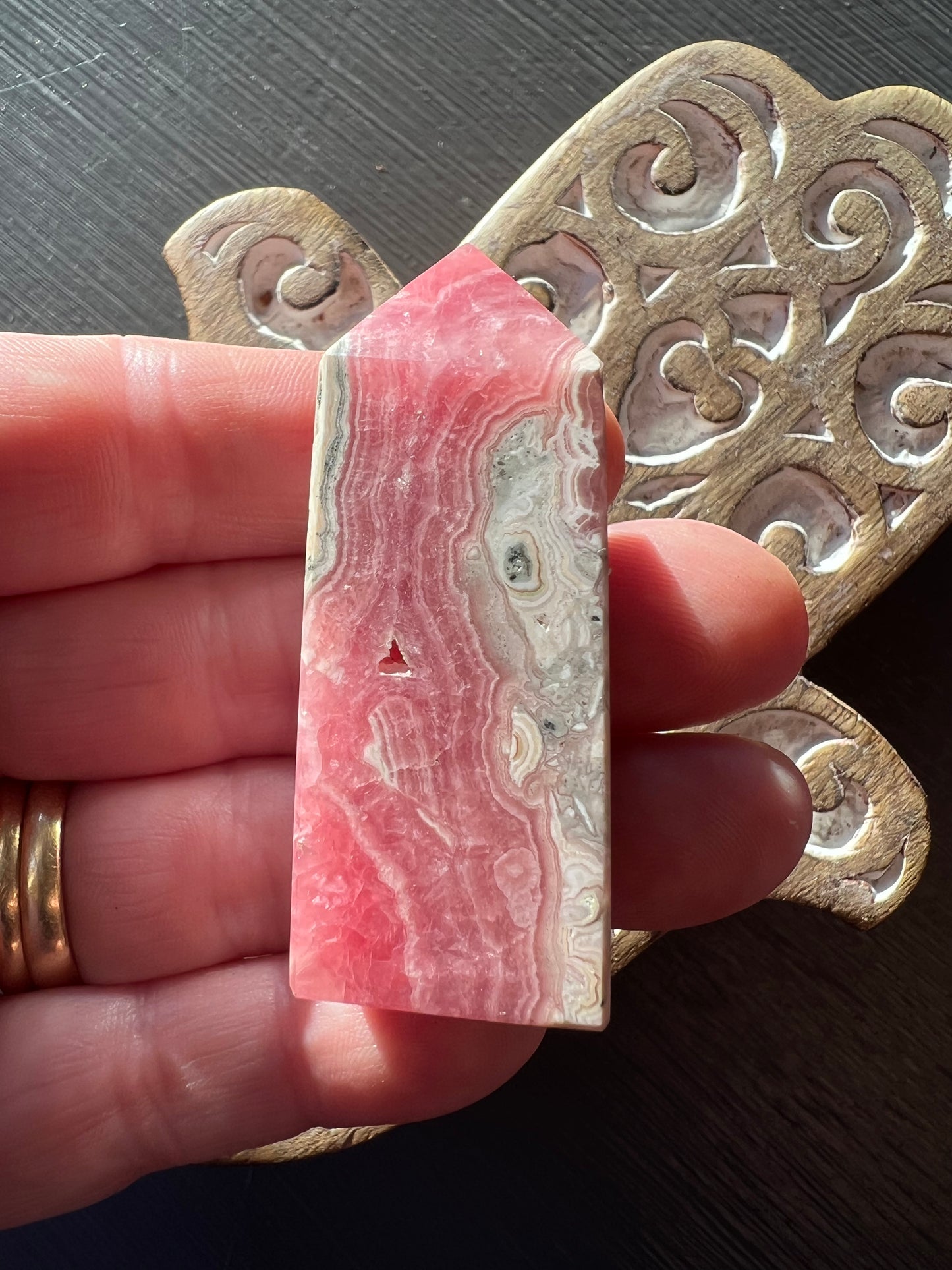 Rhodochrosite Point, High Grade