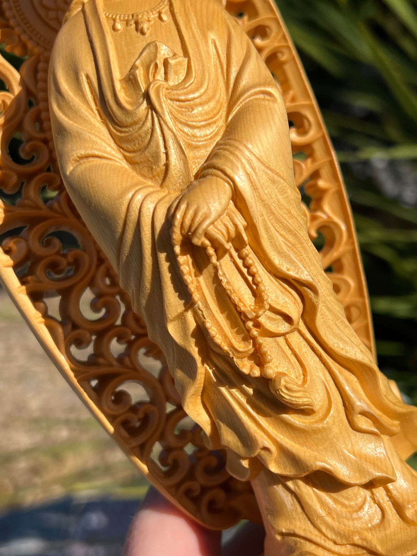 Boxwood Carving of Guan Yin