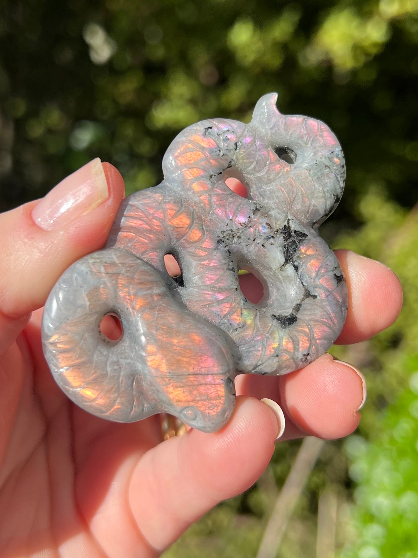 Sunset/Purple Labradorite Snake